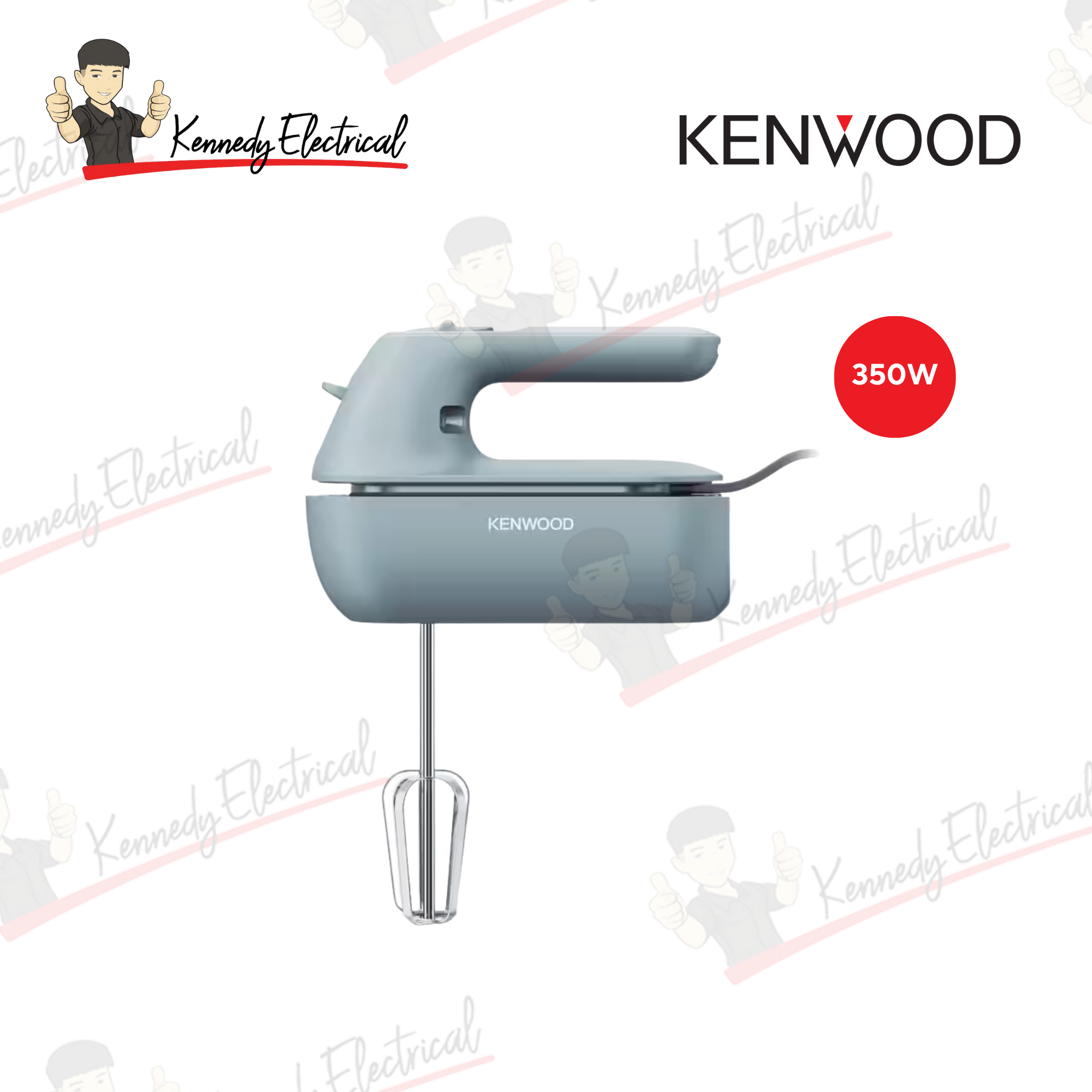 Kenwood 350W QuickMix Go Hand Mixer Storm Blue (HMP40.000GY)