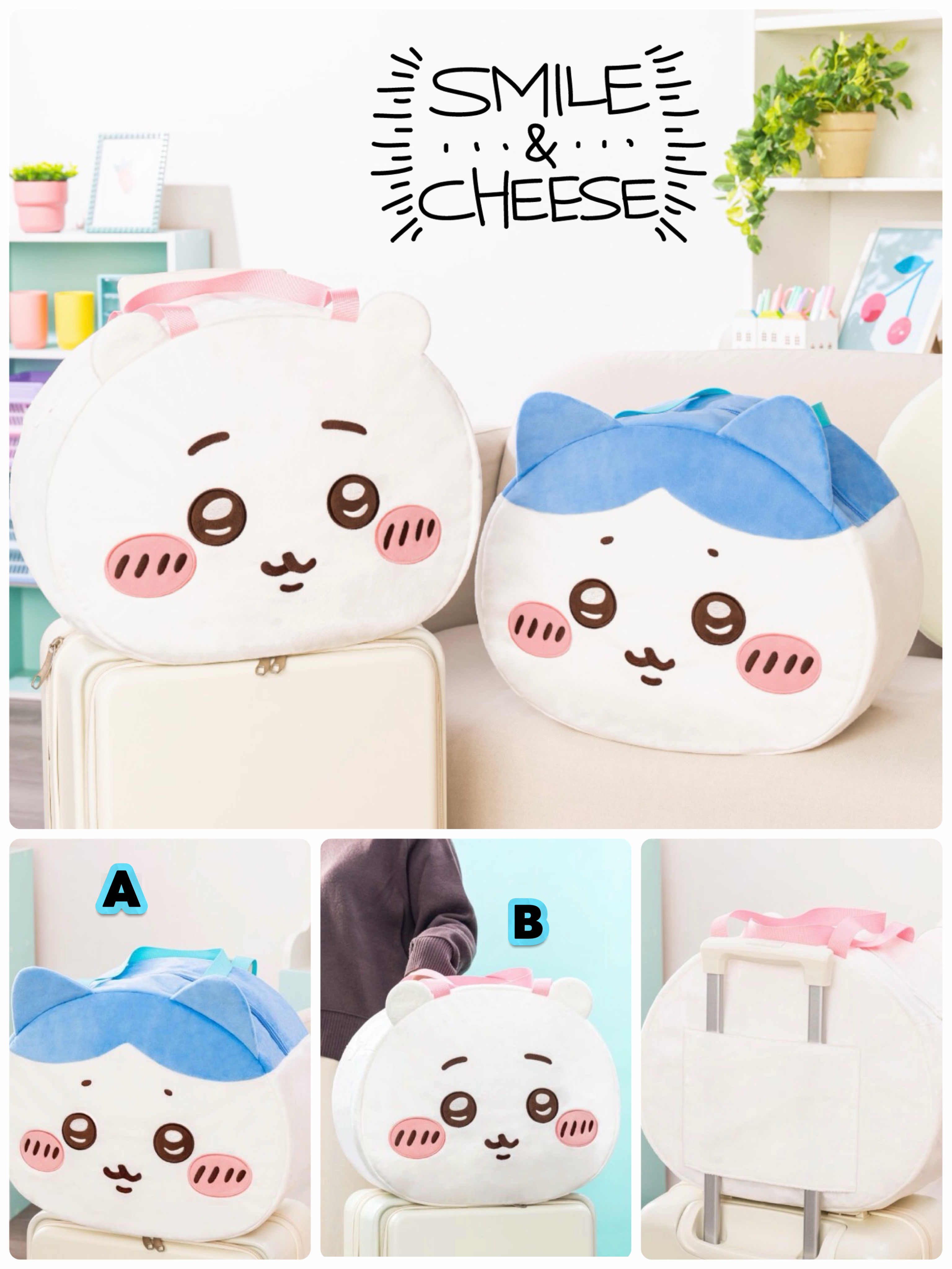 ☆現貨☆日本直送 Chiikawa大頭Boston Bag手提旅行袋