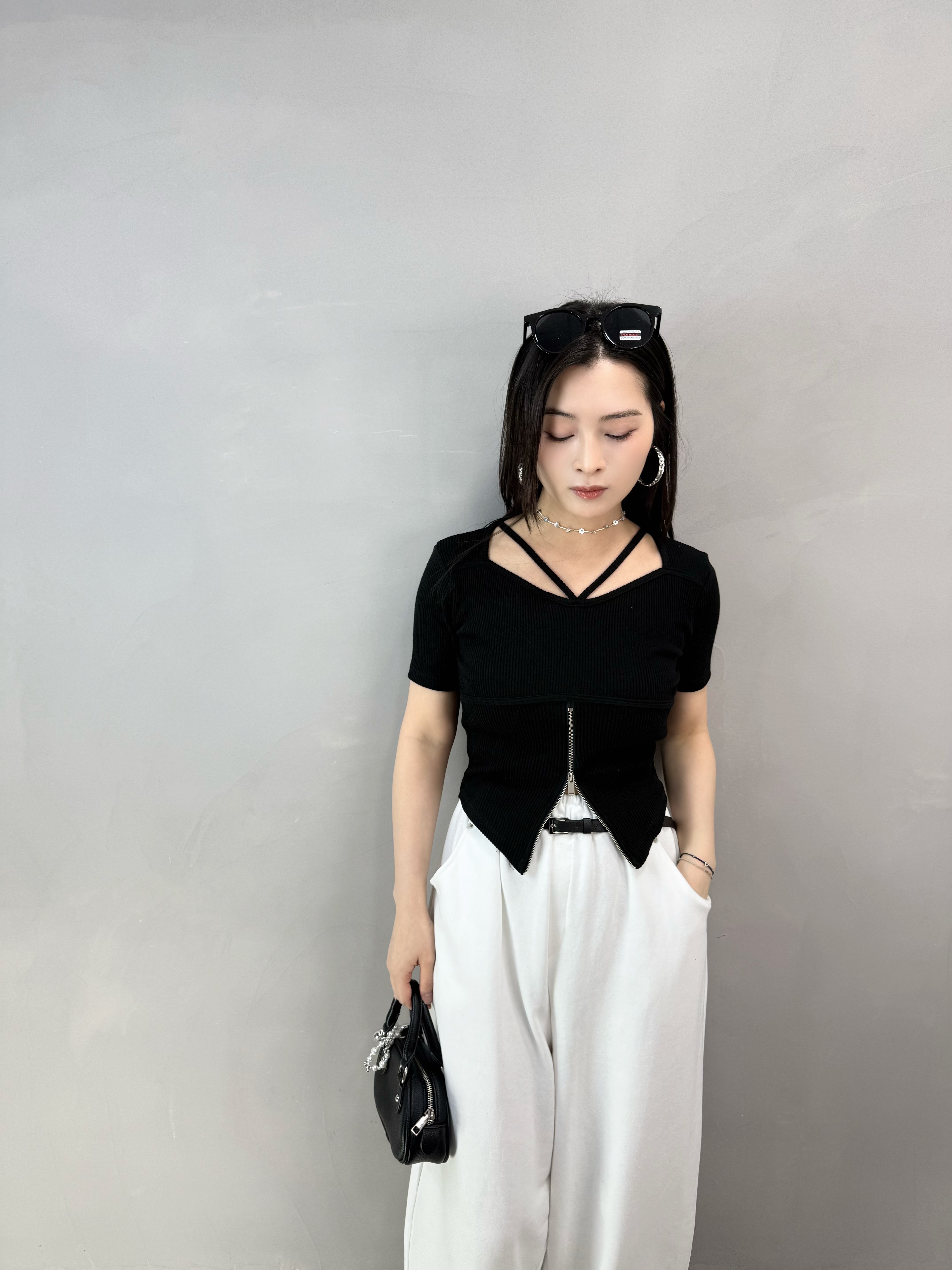 I60 V帶拉鏈開叉Tee