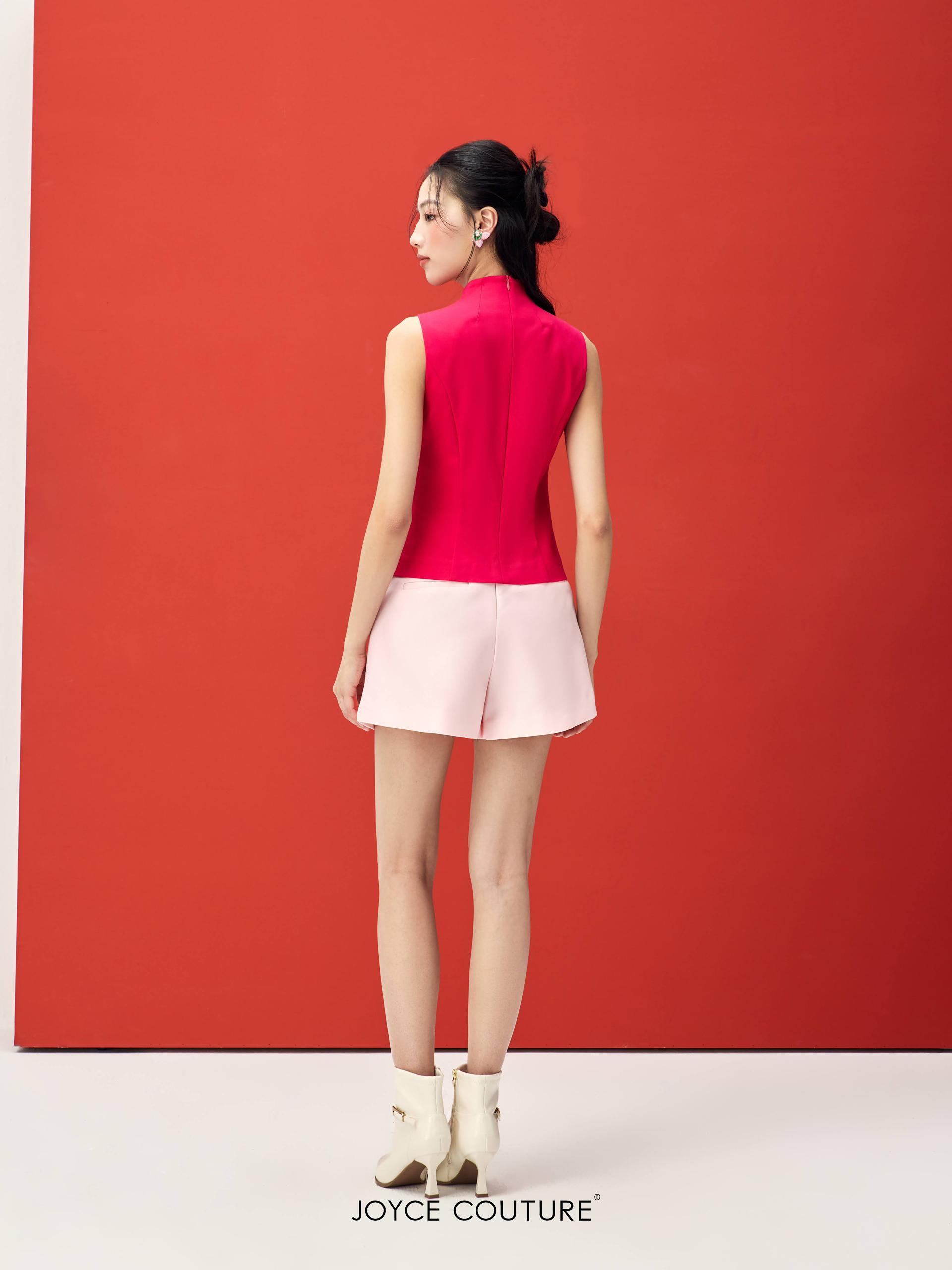 无袖前面露胸上衣 T0757