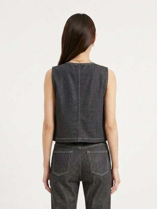 W2695 - Denim Sleeveless Top