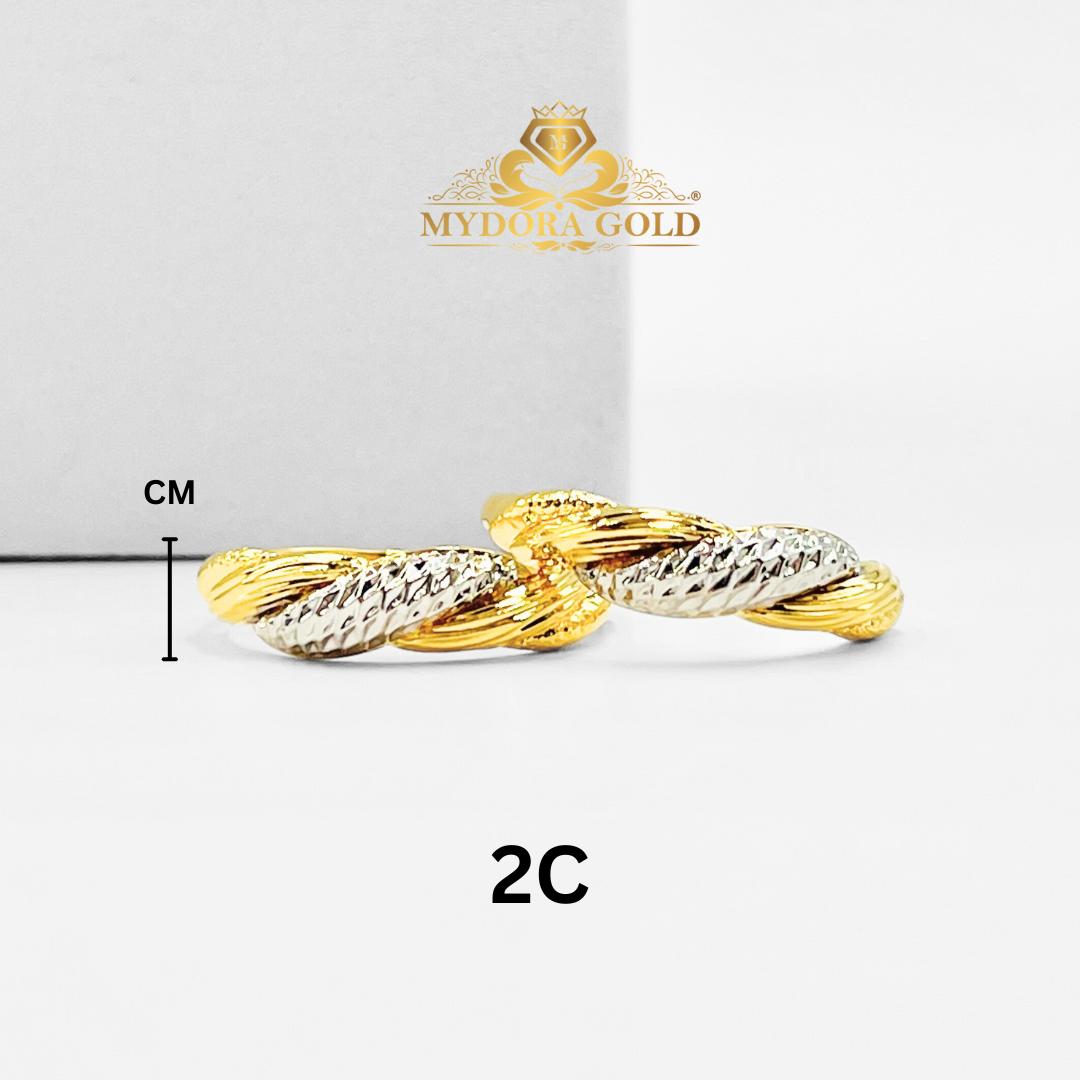 MYDORA Cincin Sunlit Twist (5G) l EMAS 916/22K