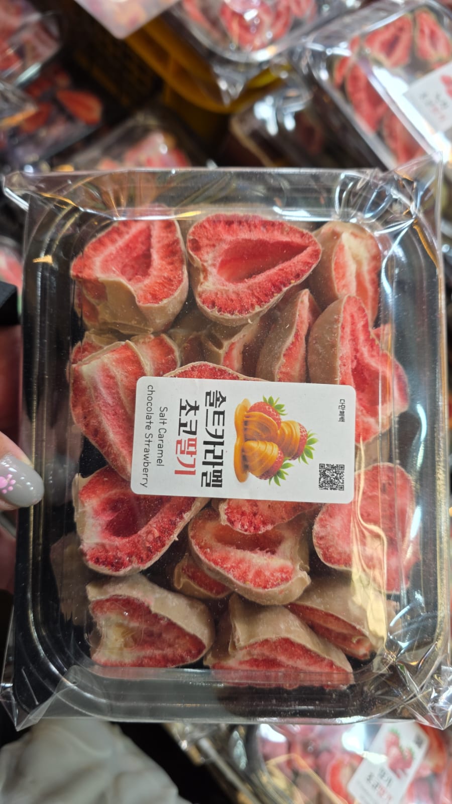 salted caramel chocolate strawberry