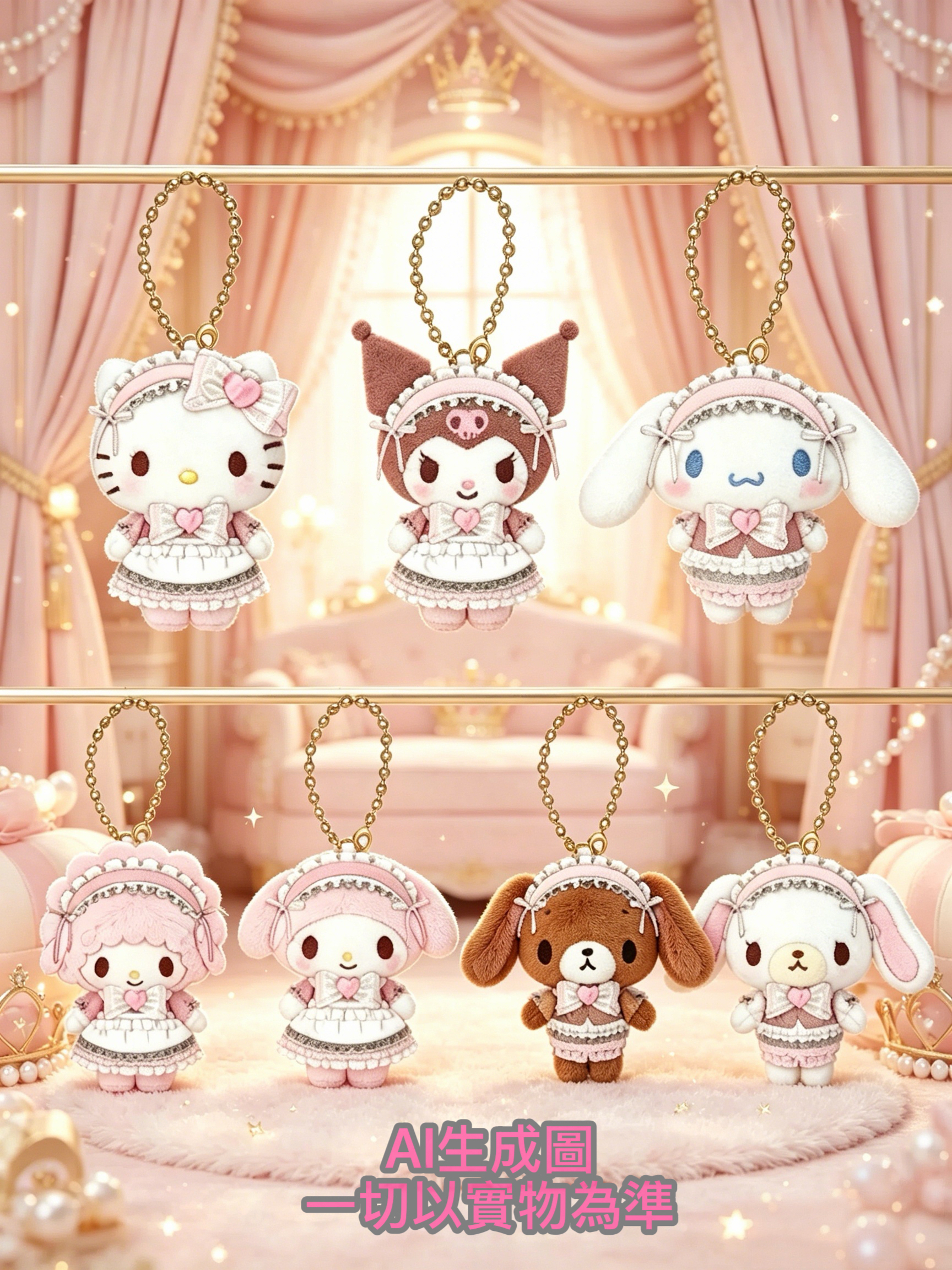 ［11月底到貨］Sanrio 草莓3系列公仔掛飾