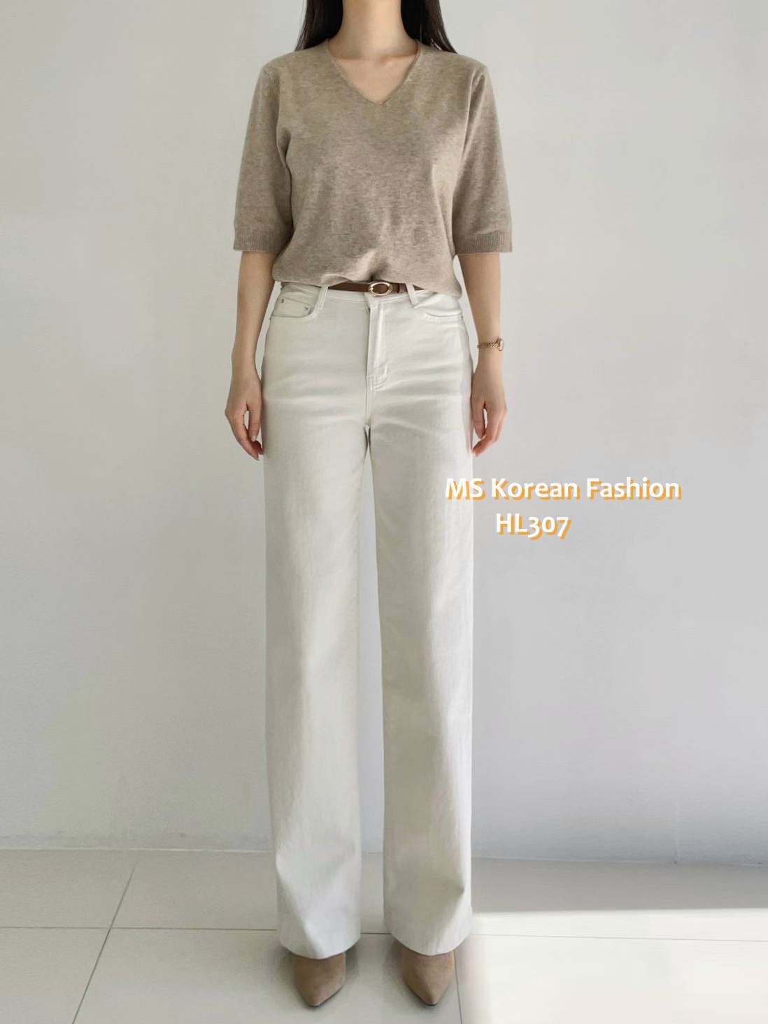 HL307 韓國🌼Howluk春版彈力棉闊筒褲