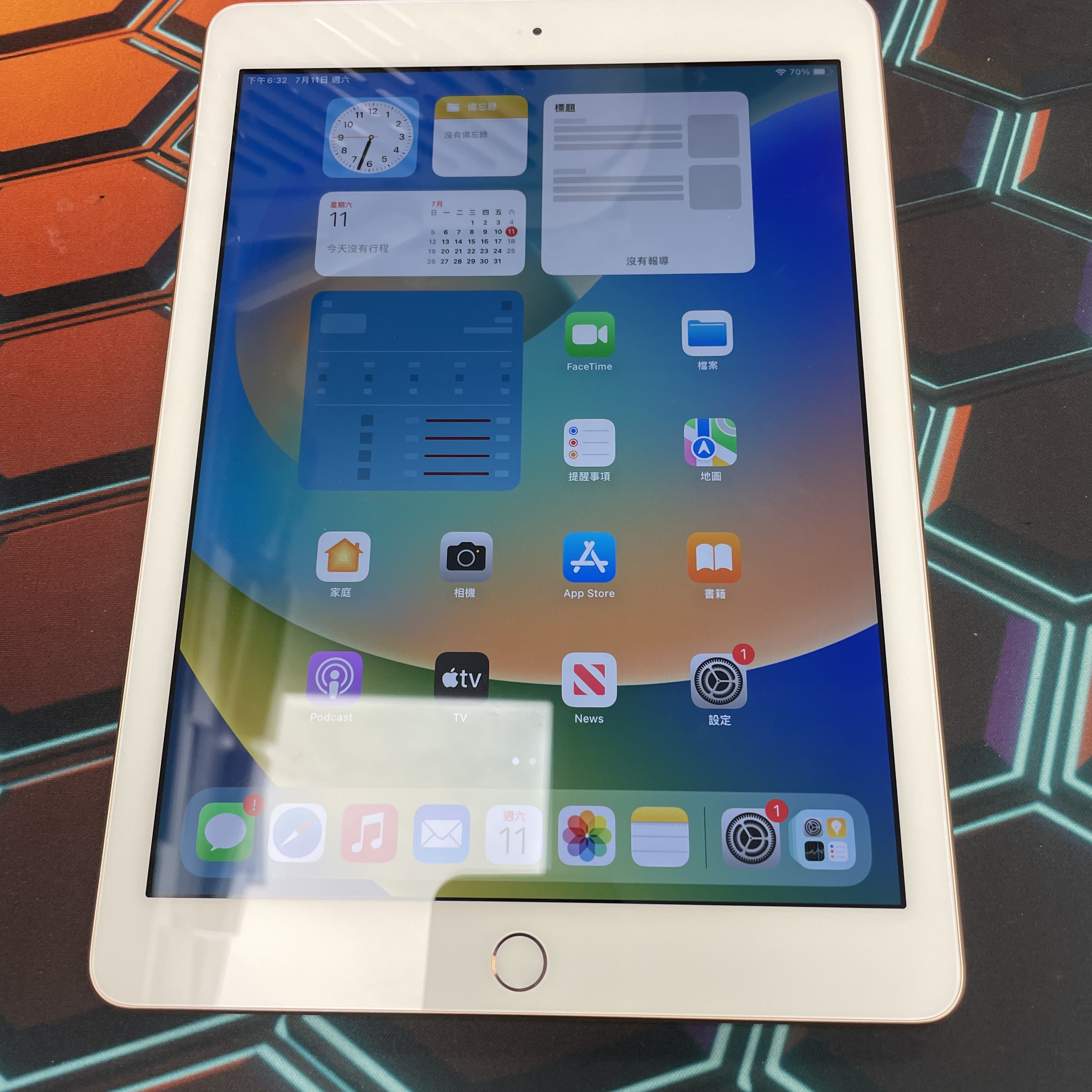 *6955 iPad 6 未使用品 128GB 插卡版 粉色 pink