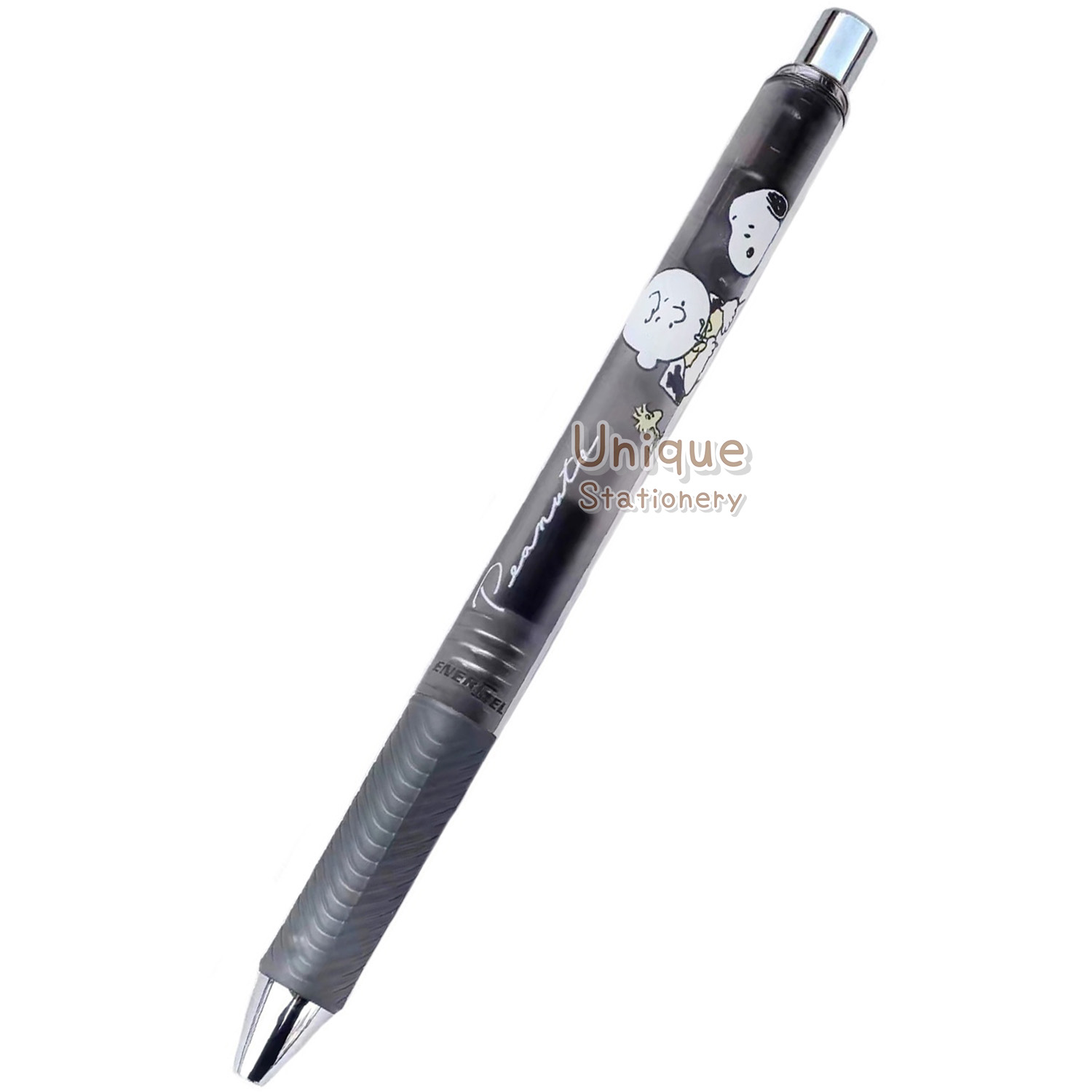 現貨｜Snoopy Charlie Brown 日本製 Pentel EnerGel 0.5mm 黑色 啫喱筆 (CR140474)