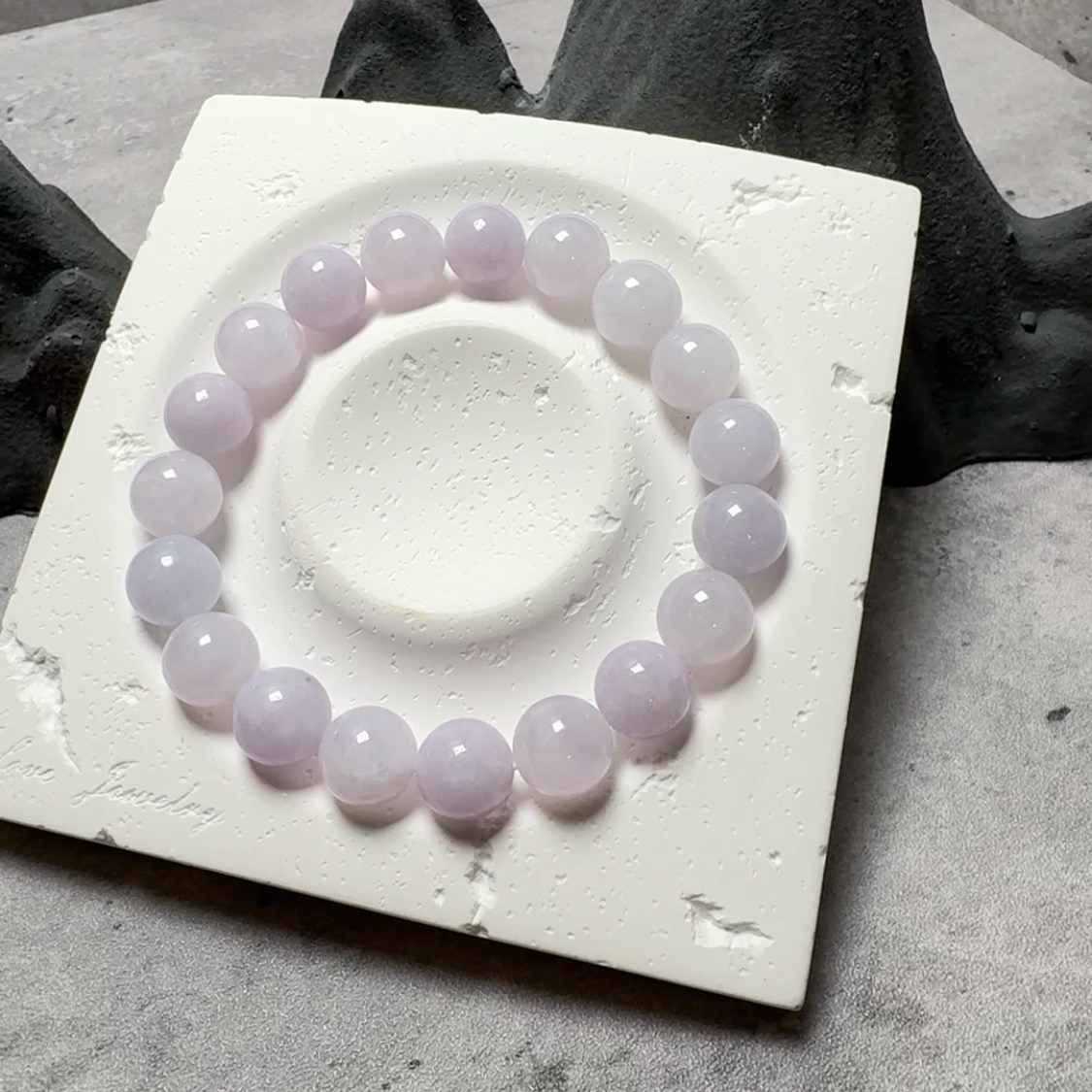 春彩淡粉紫卡10mm手串