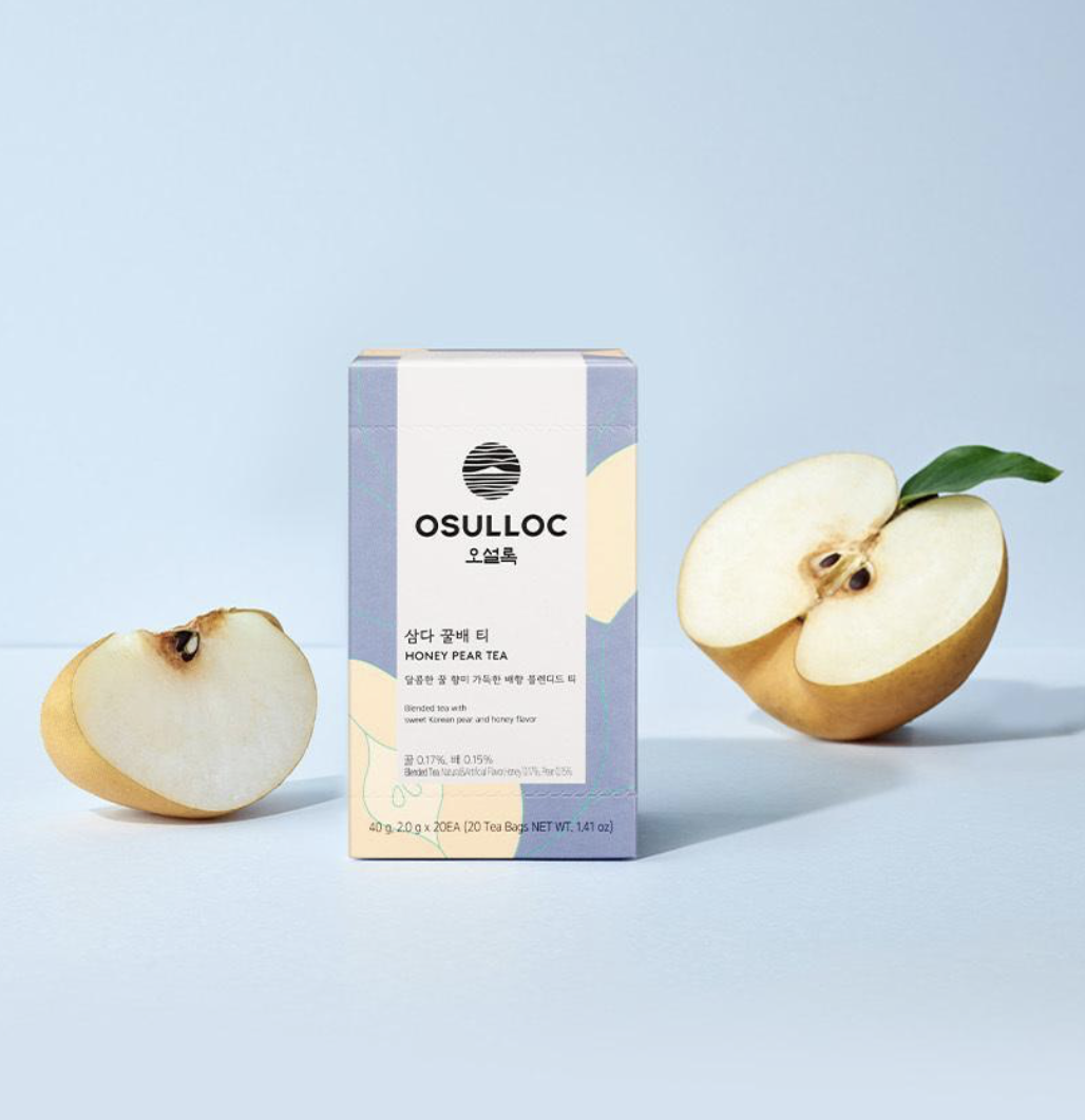 韓國濟州 Osulloc 草本茶系列｜ 蜂蜜梨香茶 / 濟州山茶花茶 / 濟州純綠茶 / 蜜桃洋甘菊茶 