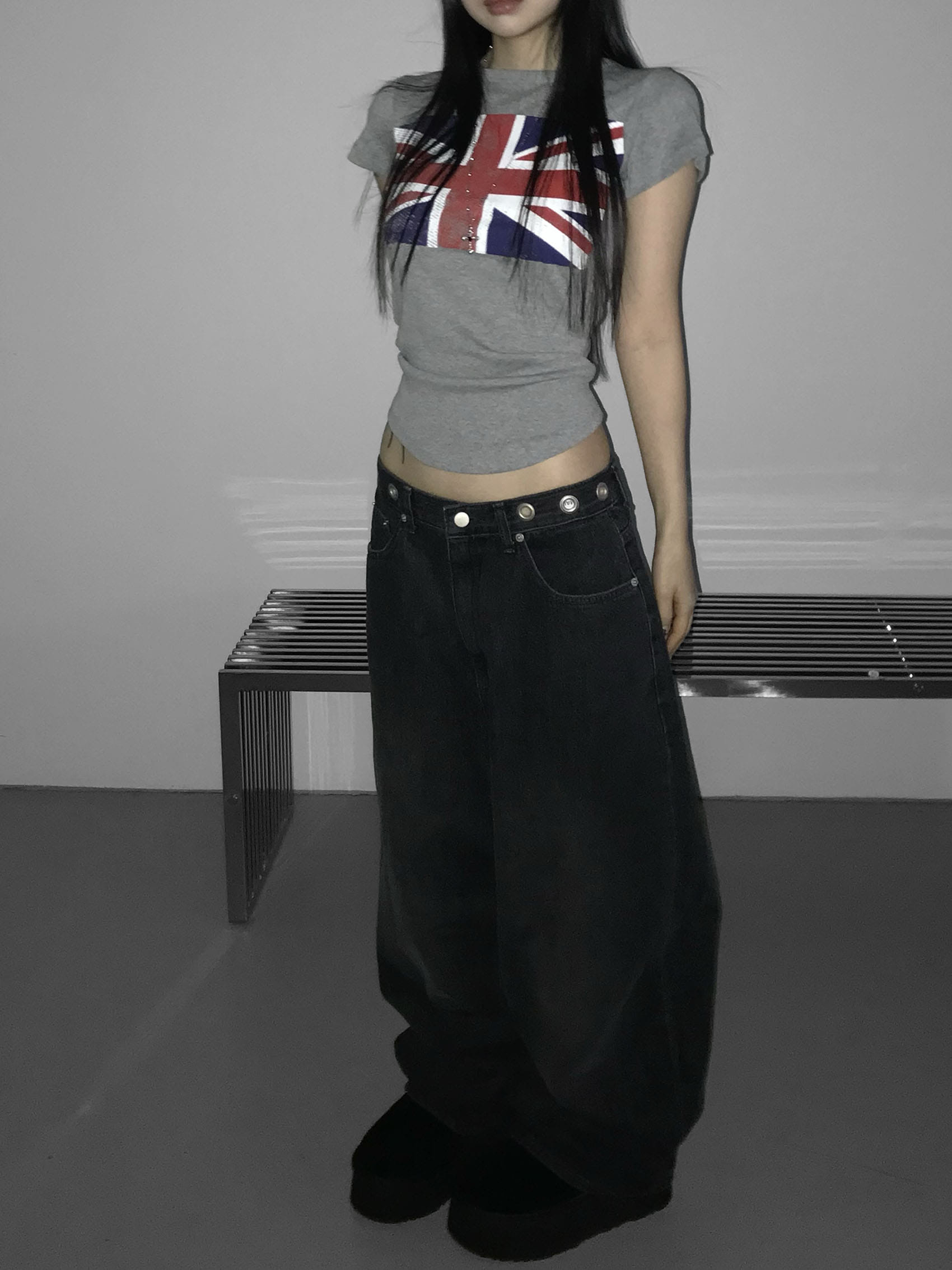 Vintage Union Flag Fitted Tee