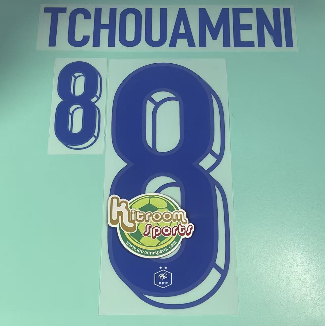 2024 France Away Nameset #8 TCHOUAMENI