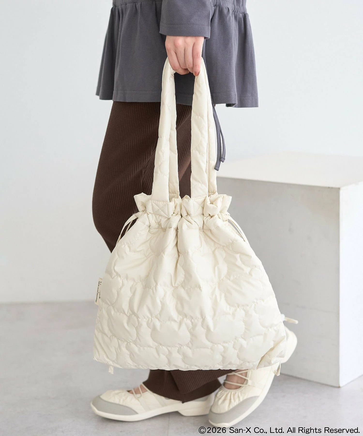 日本預訂📍日本鬆弛熊 × earth music&ecology系列 - 索繩款Tote Bag 不包郵