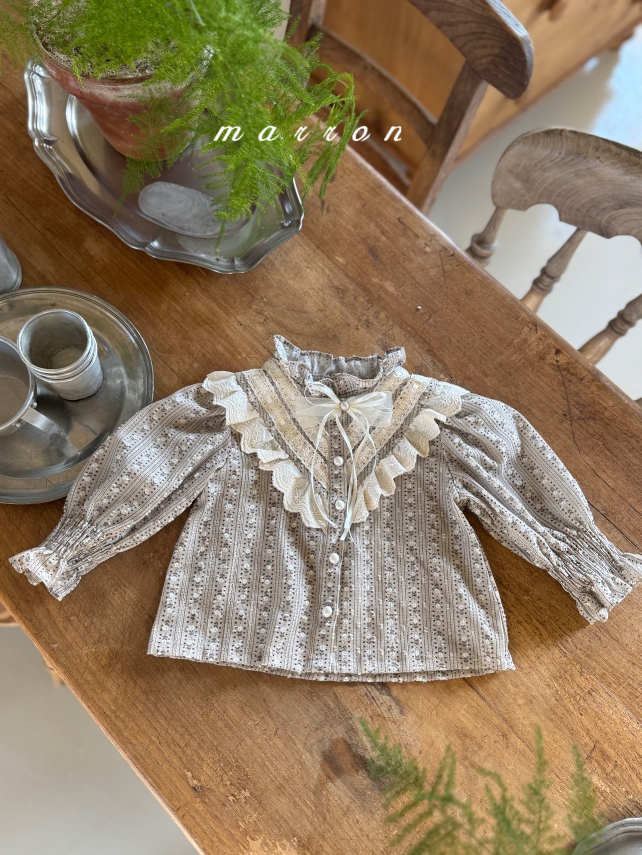 🇰🇷Marron blouse