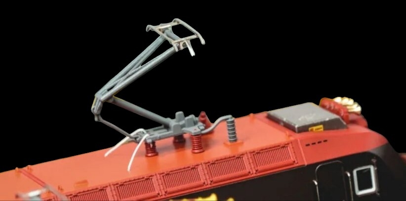 中國和諧電3D紅皮鐵骨型電力機車 N比例長鳴出品
