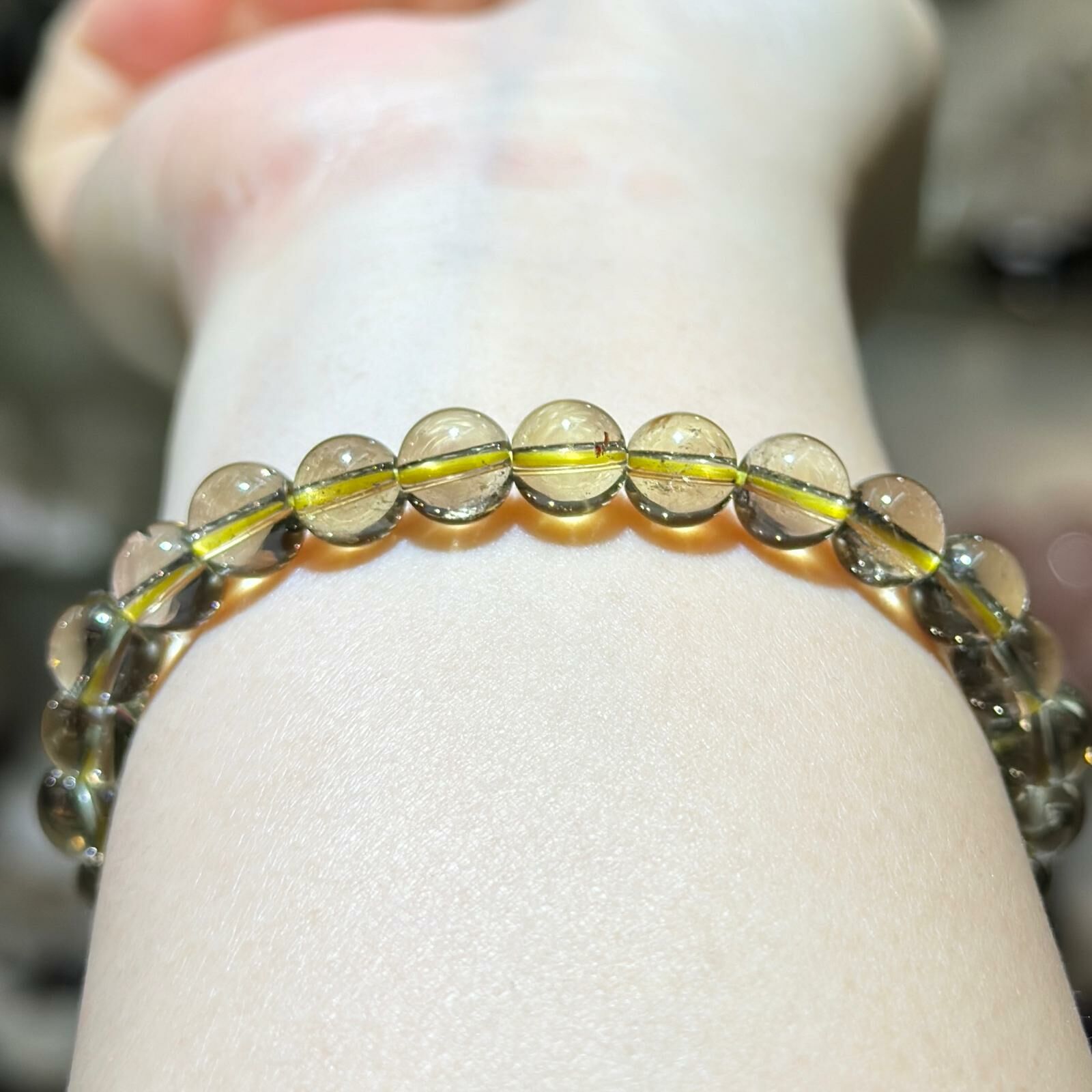 茶黃晶手串 7.3 mm +/-