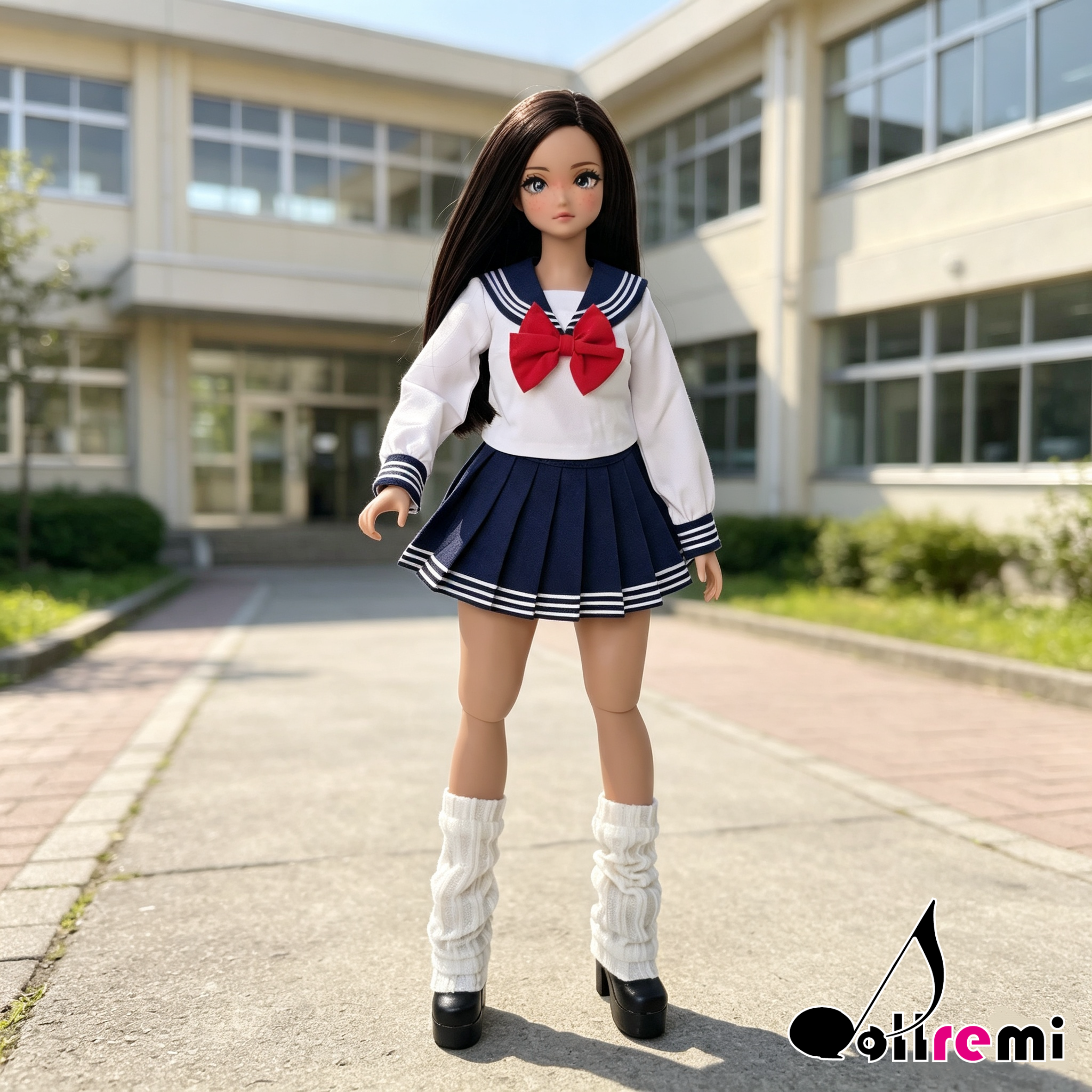 【dollremi】(P025) 長袖校服 Long-sleeved school uniform