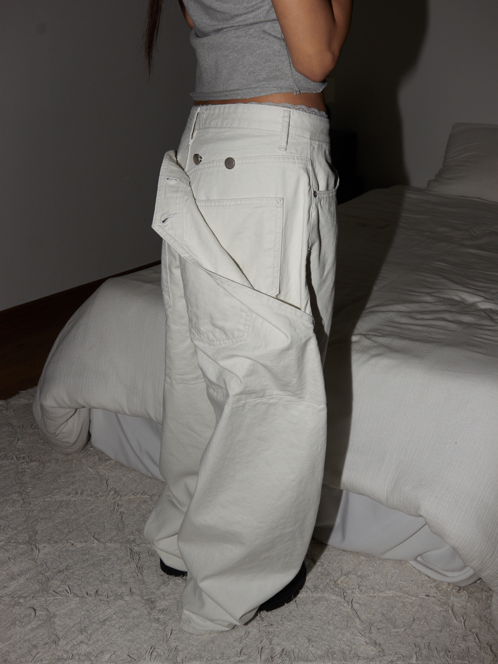 Convertible Wide-Leg Pants