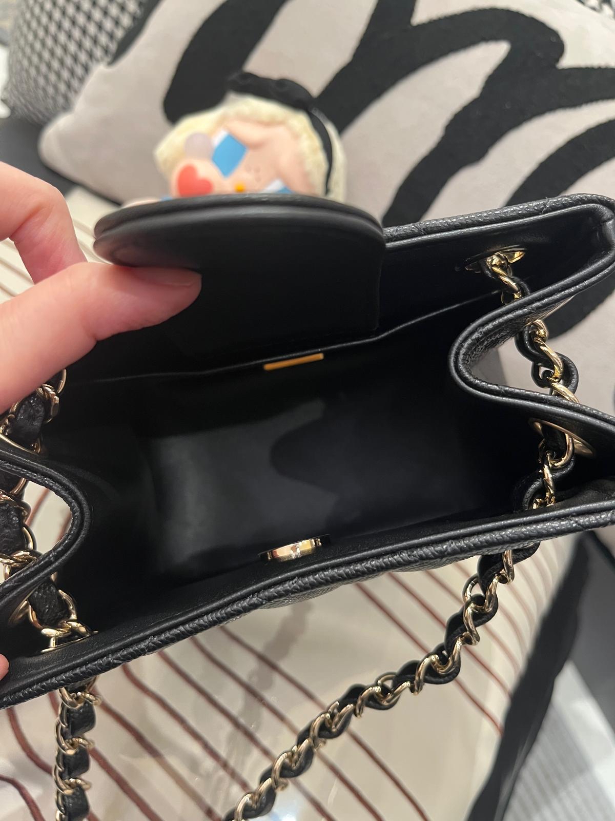 全新 Chanel mini bucket bag黑色荔枝牛皮金扣 100%Authentic ,全新貨品 ✅收據副本✅晶片✅塵袋✅box