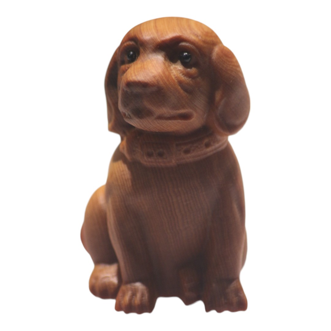 金毛 貴婦犬 狗公仔 木雕擺設