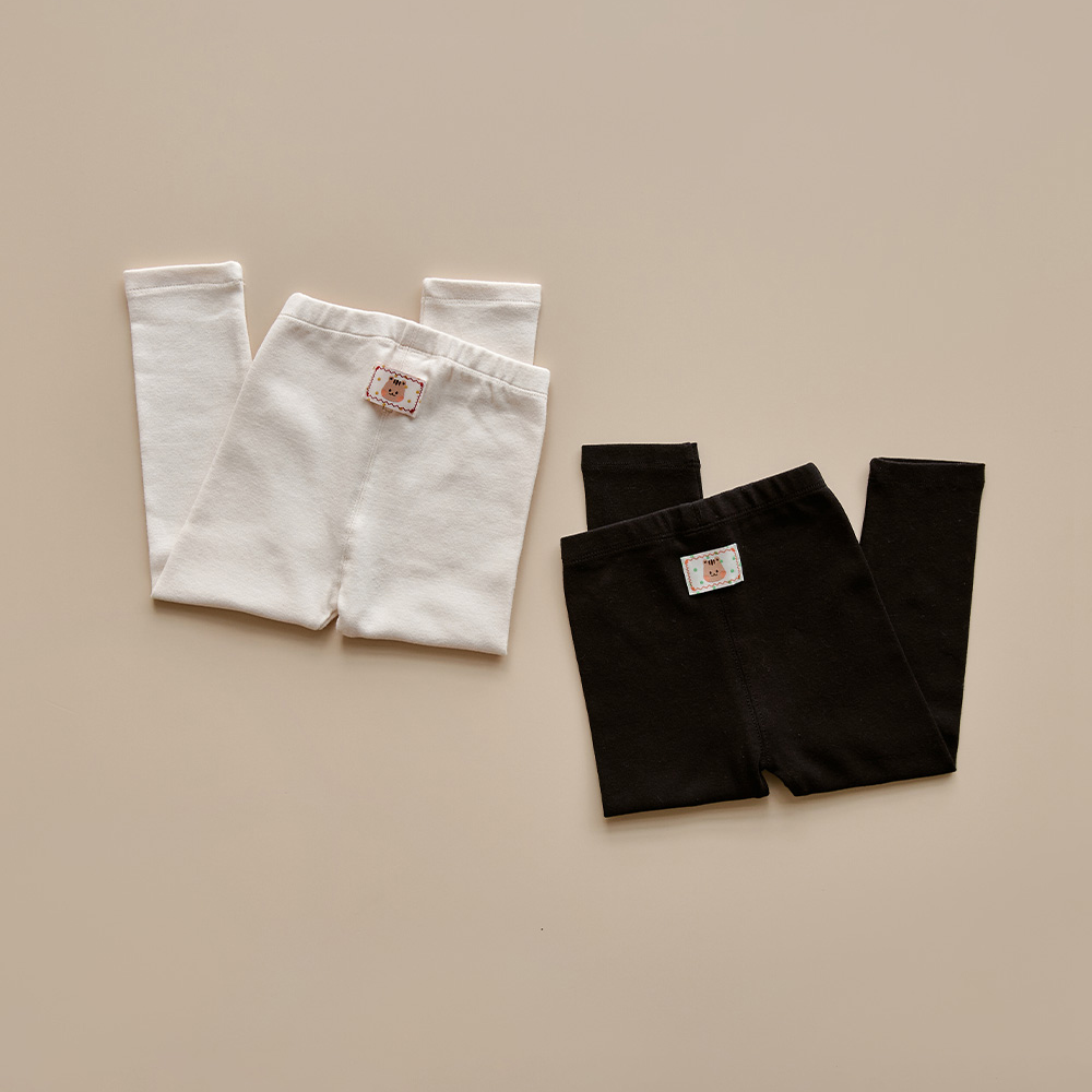 DOTTODOT 萌趣波點人物系列-百搭純色緊身褲