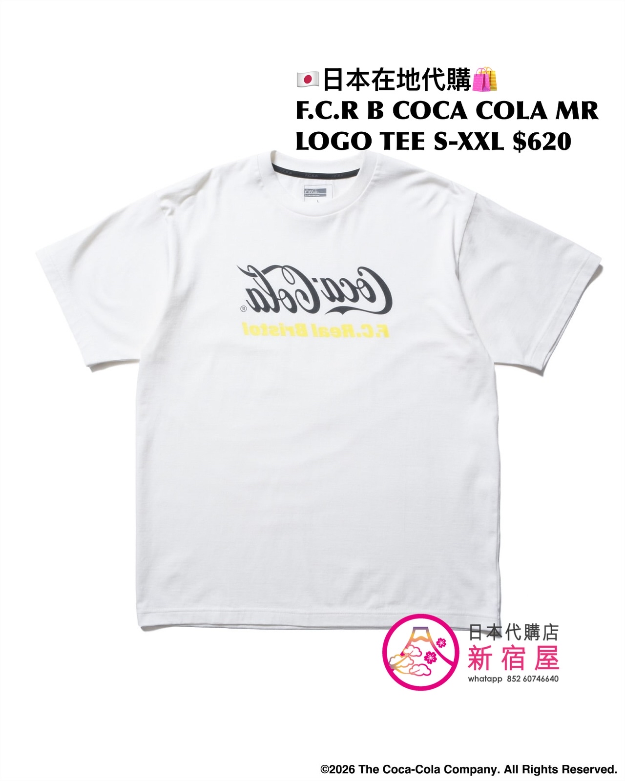 F.C.REAL BRISTOL x COCA COLA AD BANNER TEE/ MIRRO LOGO TEE/ LISTED LOGOS TEE/ HEATHER TEE 