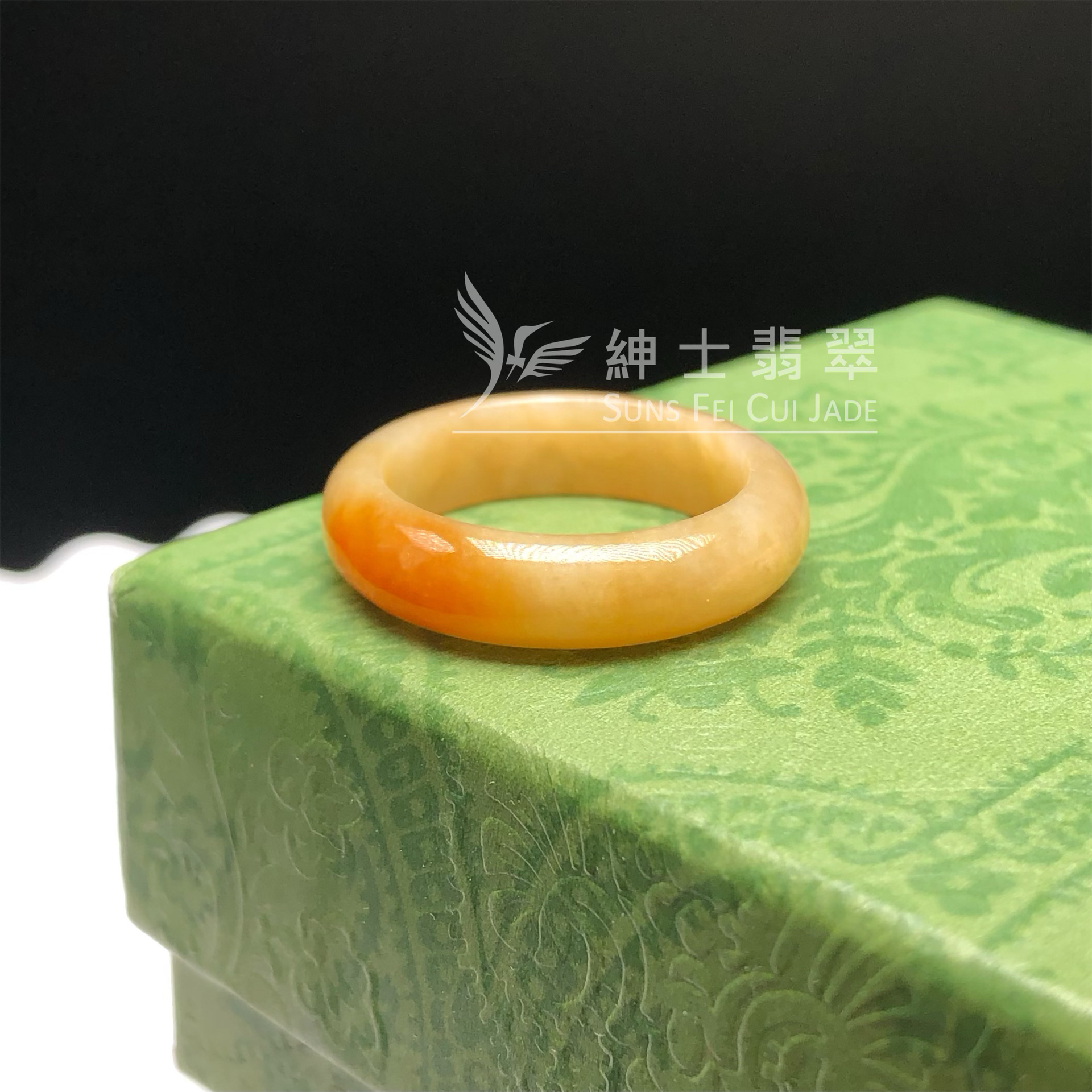 🎁滿色黃翡戒指(港圈17.5) #D00298 