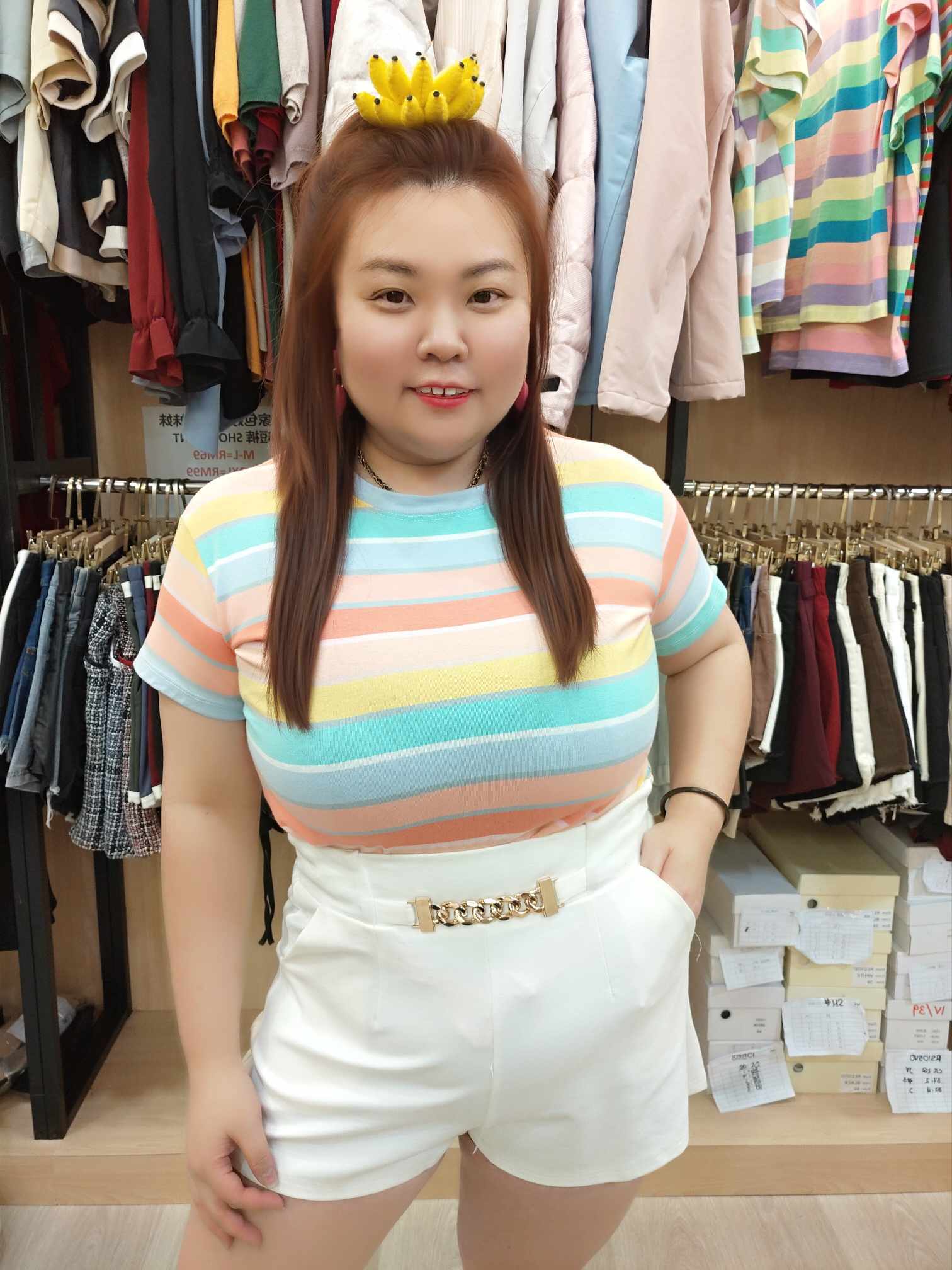 NBD13 TT596（D) 彩虹上衣