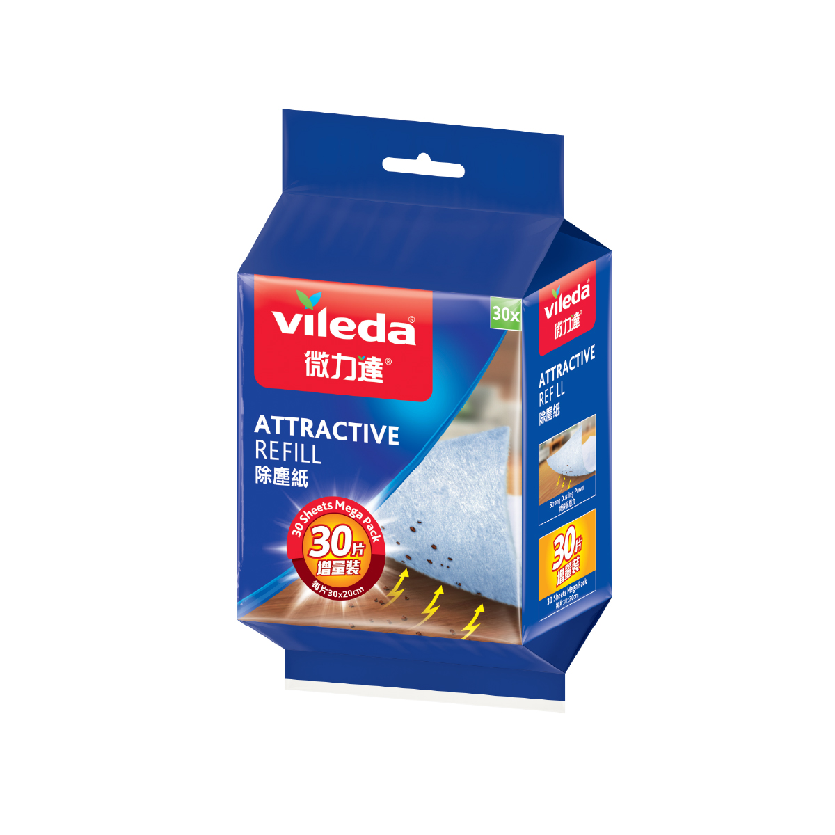 Vileda微力達除塵紙30片裝VL934010