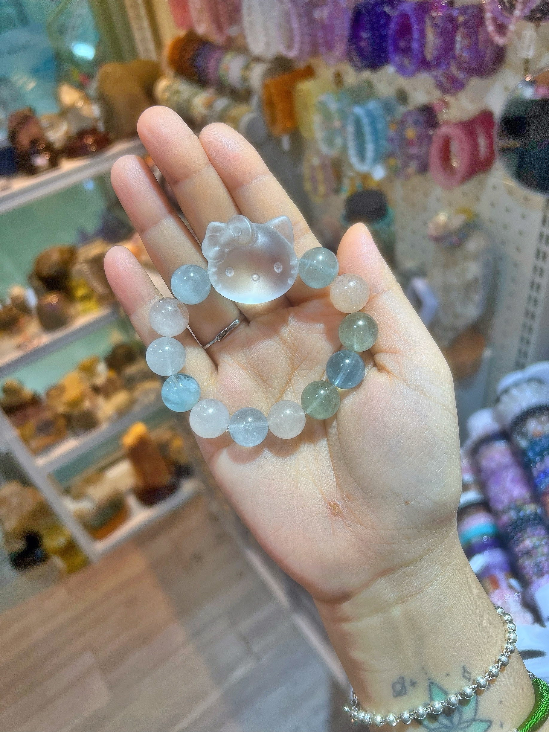 白水晶Kitty+摩根石