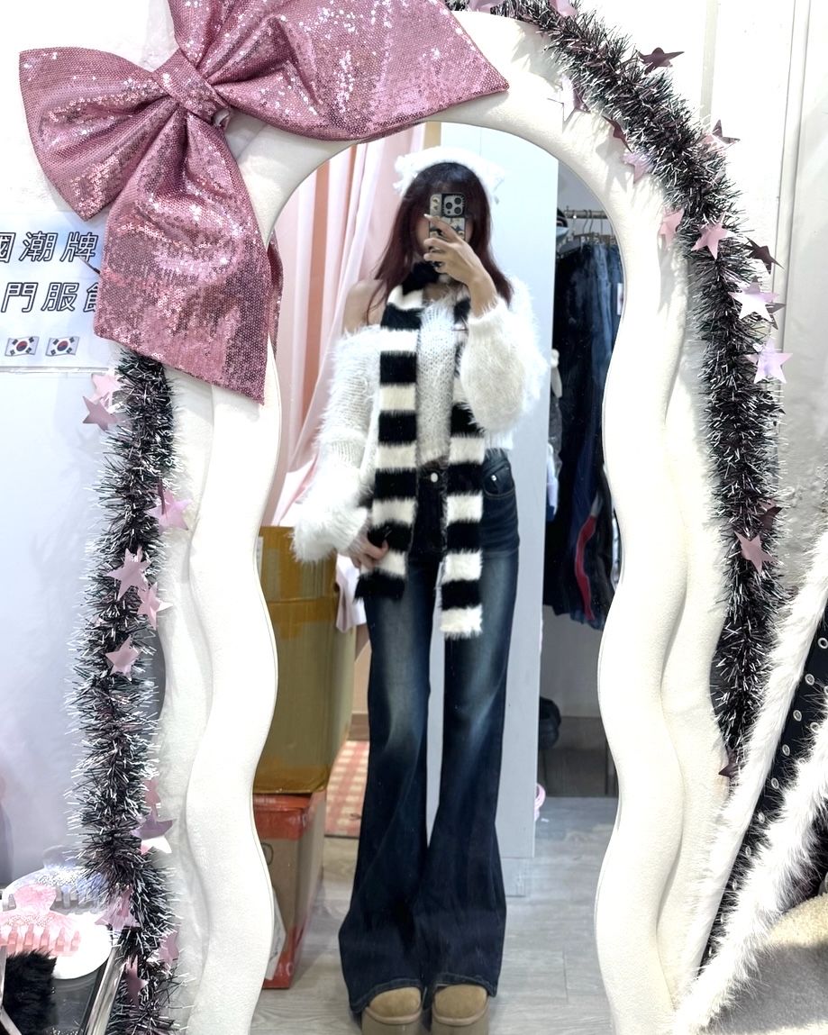 韓國珊瑚絨毛毛短上衣