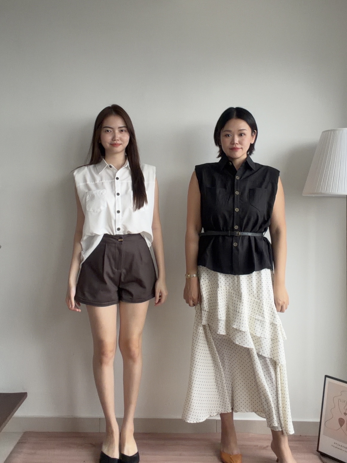 T4467 Sleeveless Tie-waist Shirt - 3 Colors 