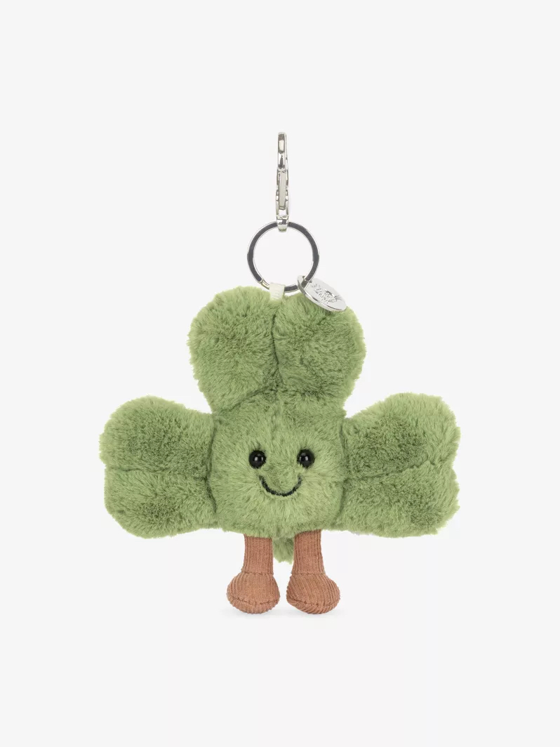 Jellycat Amuseables Siofra Shamrock Soft Bag Charm 趣味三葉草鎖匙扣