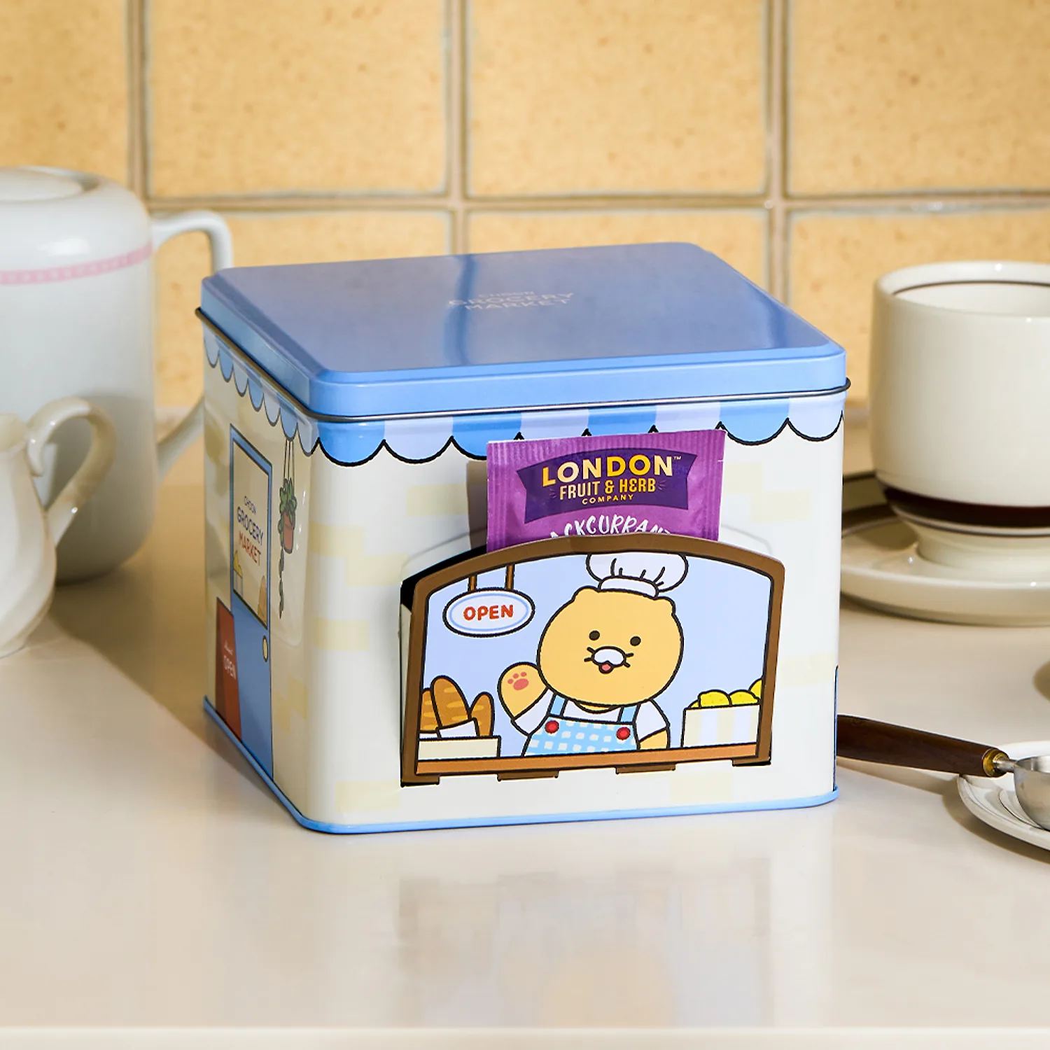 Kakao Friends Grocery Market 系列｜☕️茶包鐵盒