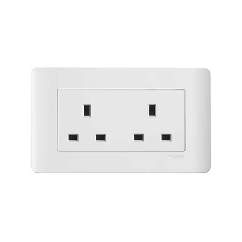 施耐德 ZENcelo 凝白 13A孖蘇 插座