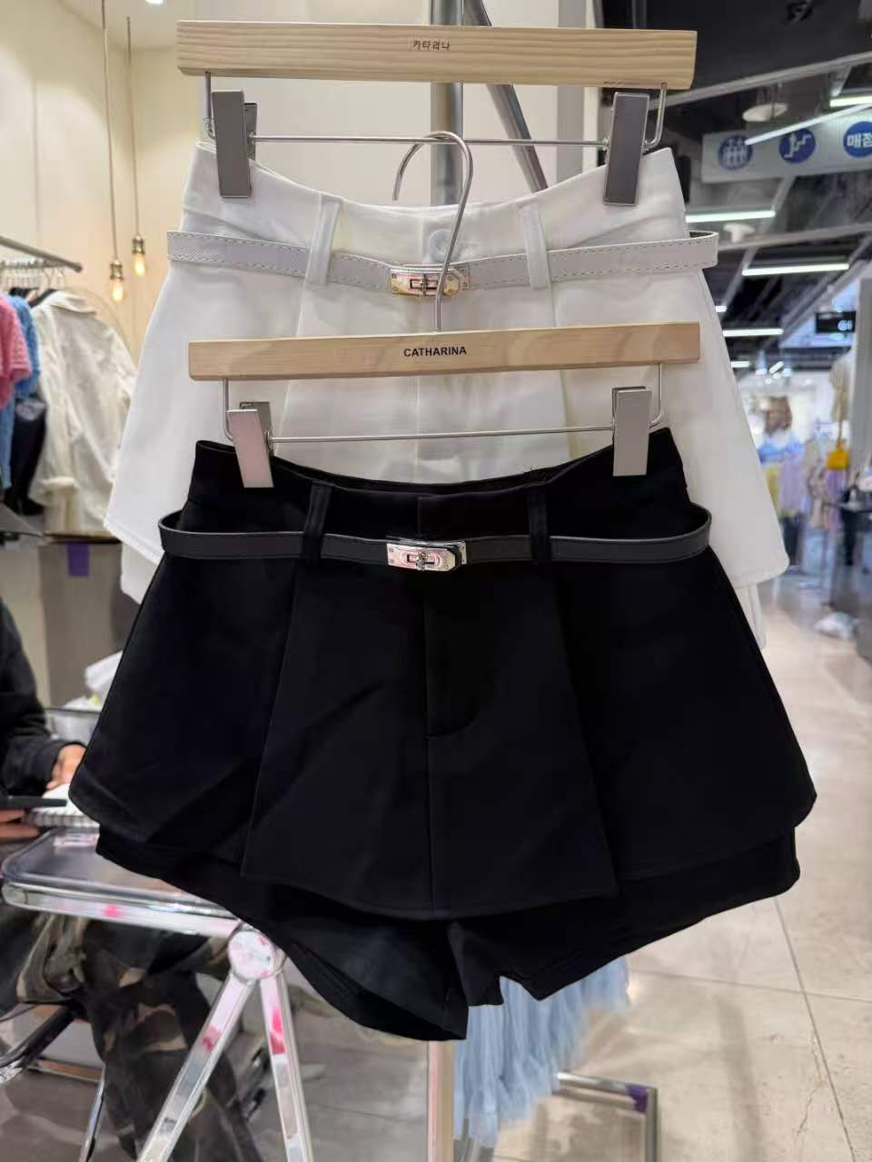 2層A字短裙