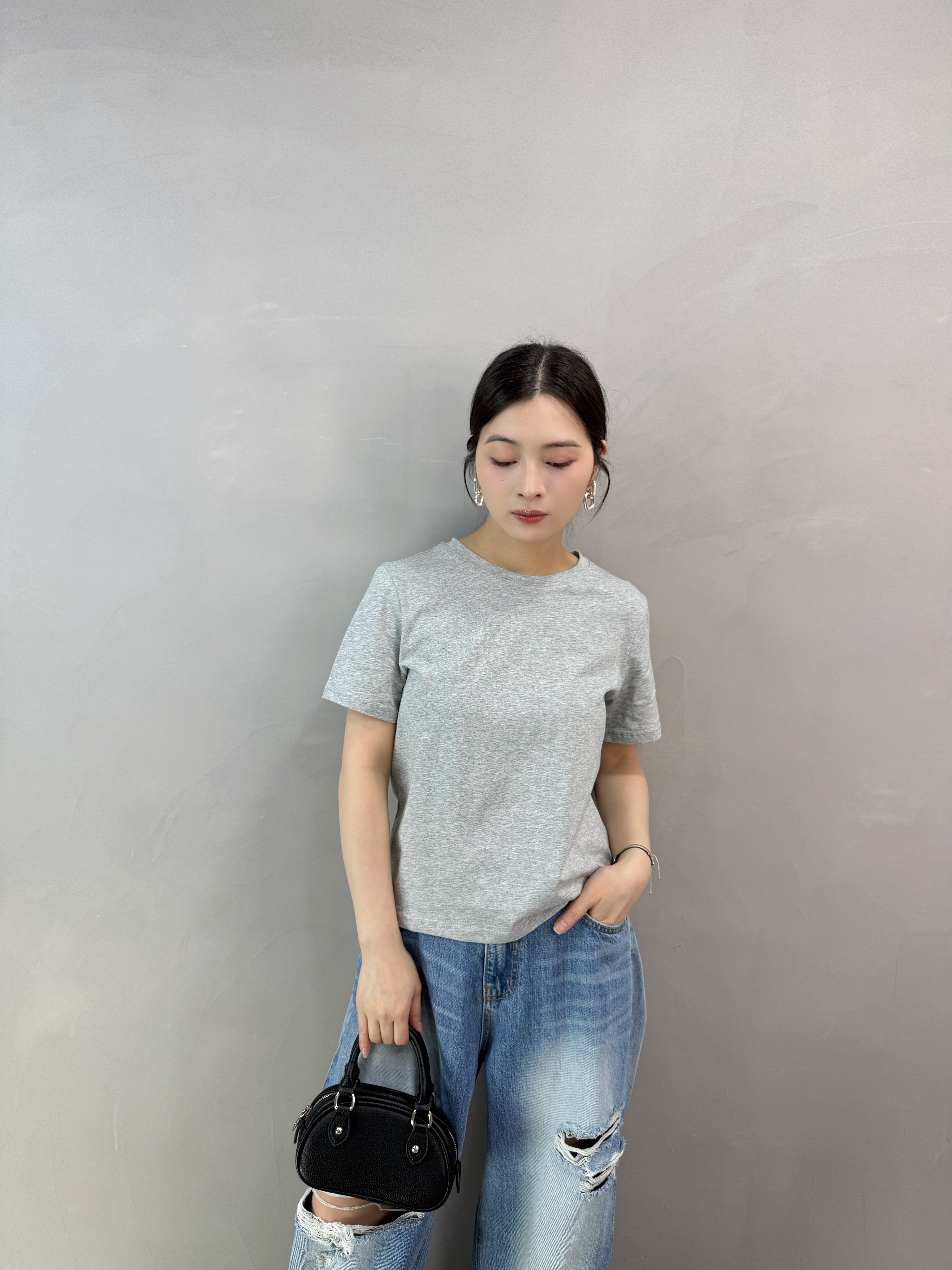 Q75 吊帶ruffle+Tee set