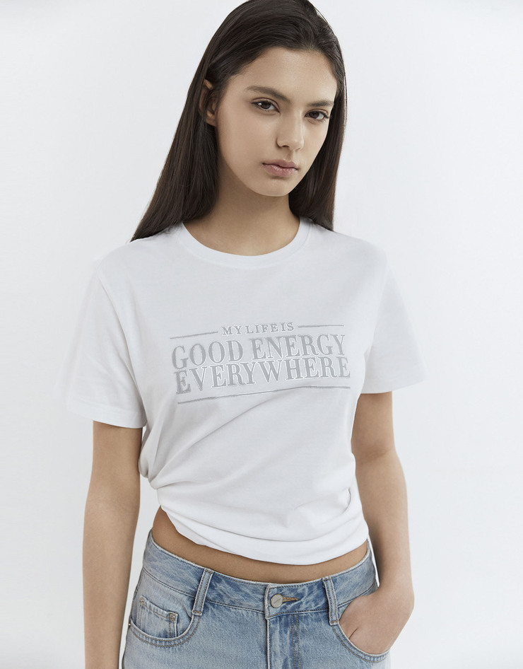 🇰🇷 韓國 Giordano Graphic Tee｜GOOD ENERGY EVERYWHERE