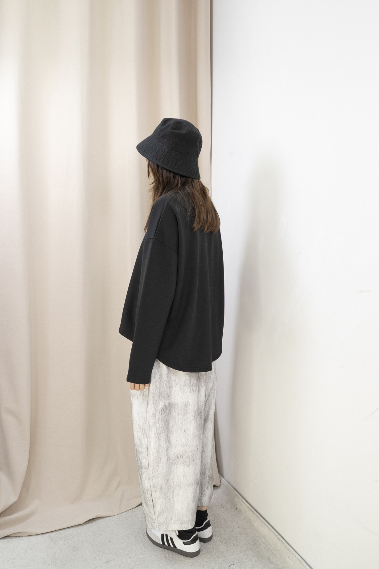 工業藝術風造型闊腳褲（3色）