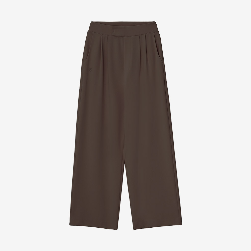 NEW Colour!!【經典西褲款x運動彈性能料】預購_FFWSPT135 All Day Move Pintuck Wide Pants (Long/Short/Basic) by front2line