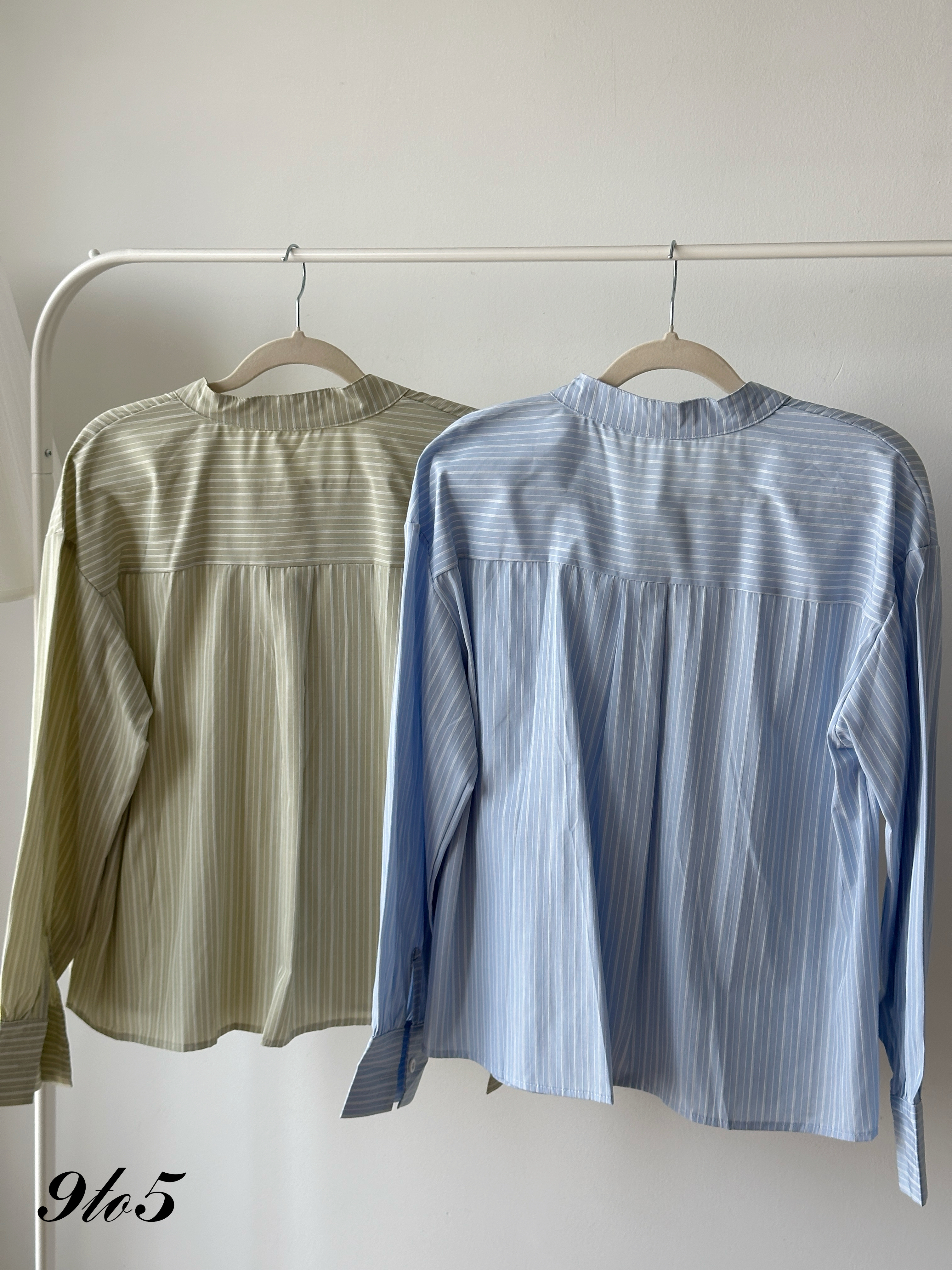 T4247 Bow-tie Stripe Shirt - 4 Colors 