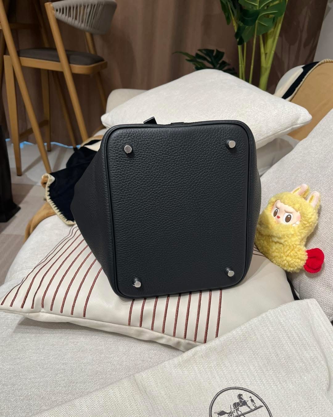 Hermes picotin 22, Stamp A 黑色銀扣 100%Authentic,Unused ✅key lock ✅dust bag ✅box