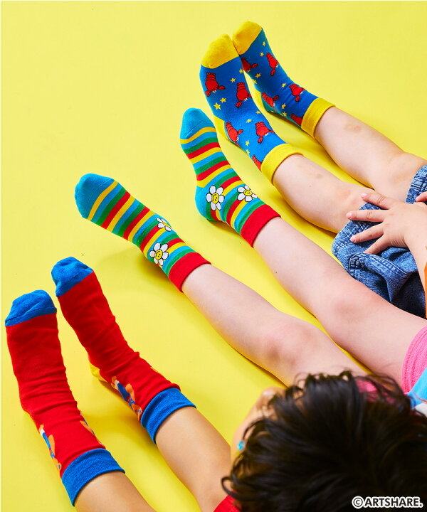 🇯🇵預訂 日本直送🇯🇵Markey’s x Wiggle Wiggle四色趣味圖案印花襪