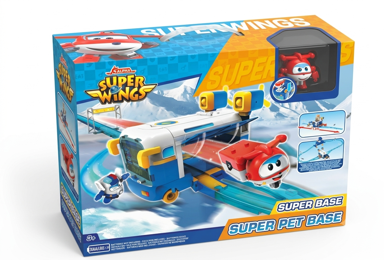 Super Wings 超級飛俠 Super Pet Base 超級基地跑道玩具套裝