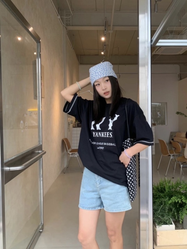 0714 （原版訂製 品質1:1打版 ）NY 复古情侣短袖