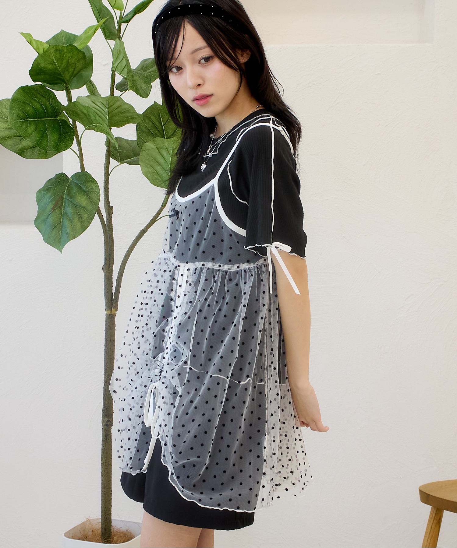 抽繩蝴蝶結吊帶【JOT005】