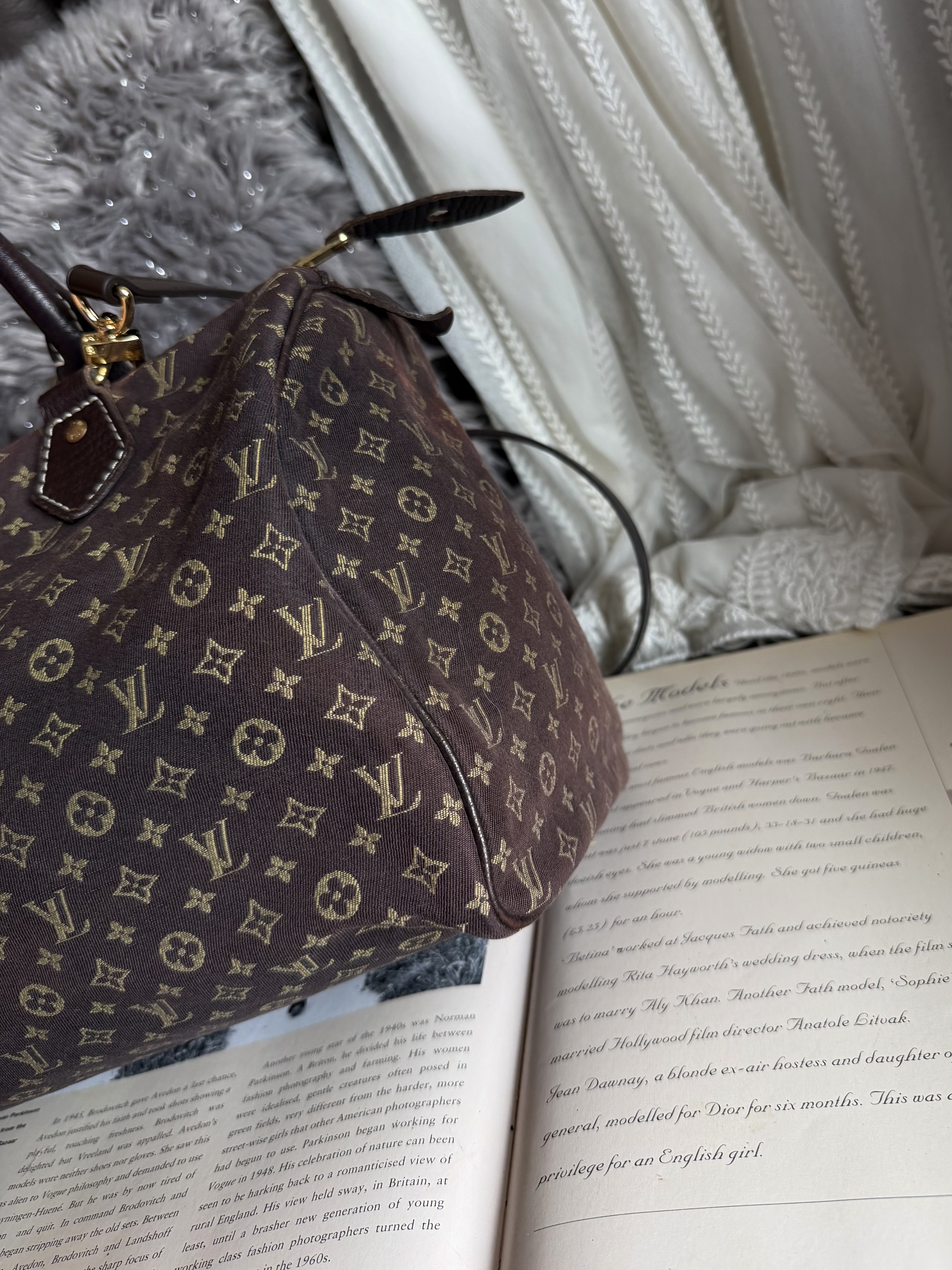 vintage louis vuitton speedy denim monogram bag
