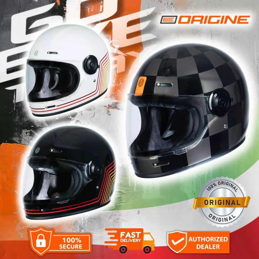 ORIGINE VEGA Helmet | Vintage Classic Retro Helmet | Stylish & Comfortable | ECE 22.06