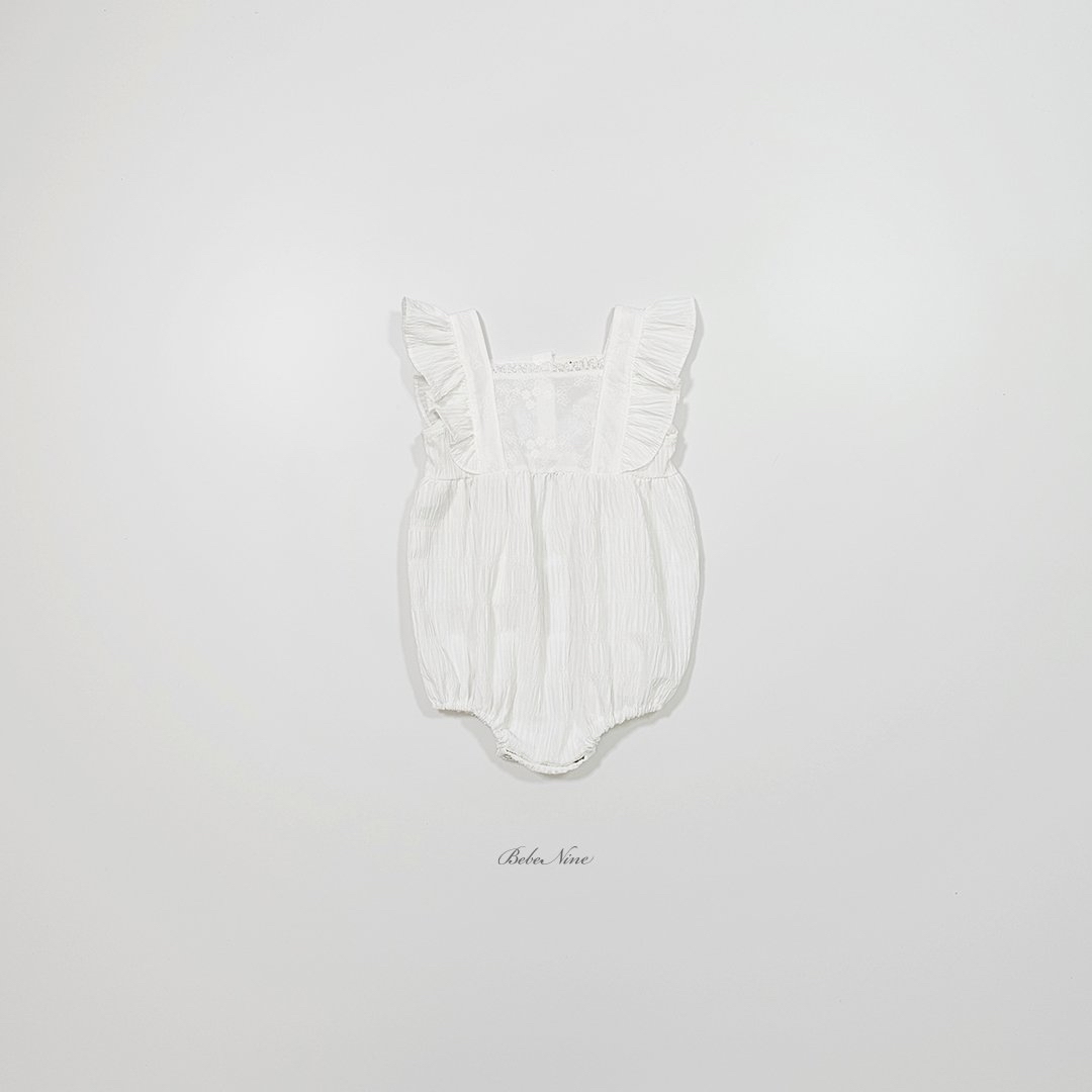 ☀️預訂 韓國直送☀️🇰🇷Bebenine蕾絲荷葉邊背心包屁衣