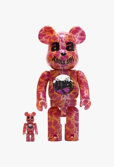 日本限量版limited edition BE@RBRICK atmos x ANNA SUI 100% & 400%