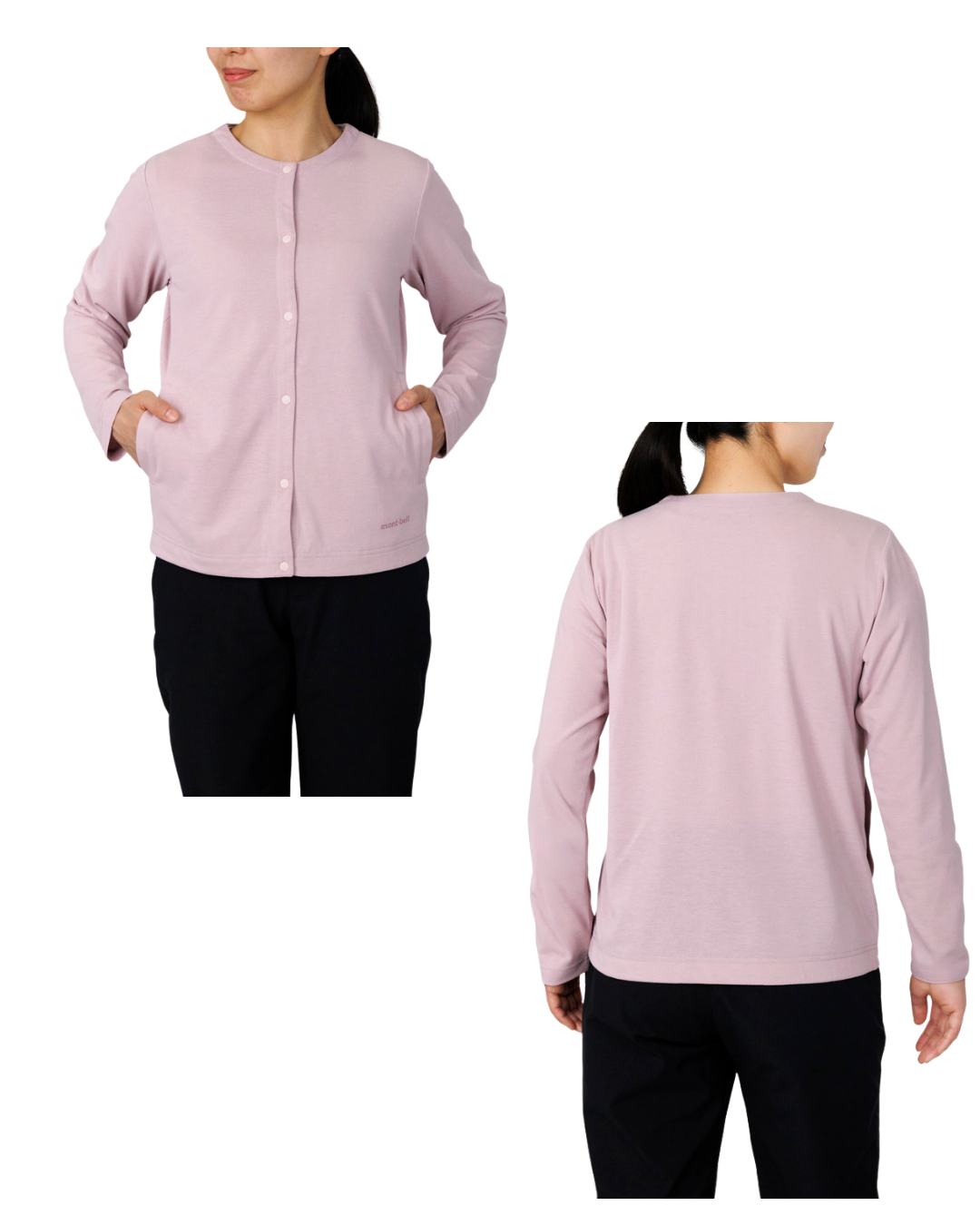 日本代購 【 2026新色 日本直送 montbell wickron 女裝  長袖 開胸外套 wickron logo long sleeves cardigan 】